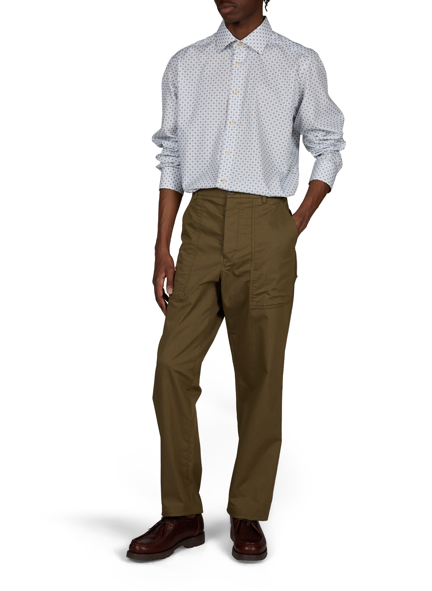 Patterned cotton shirt  ETON Beige