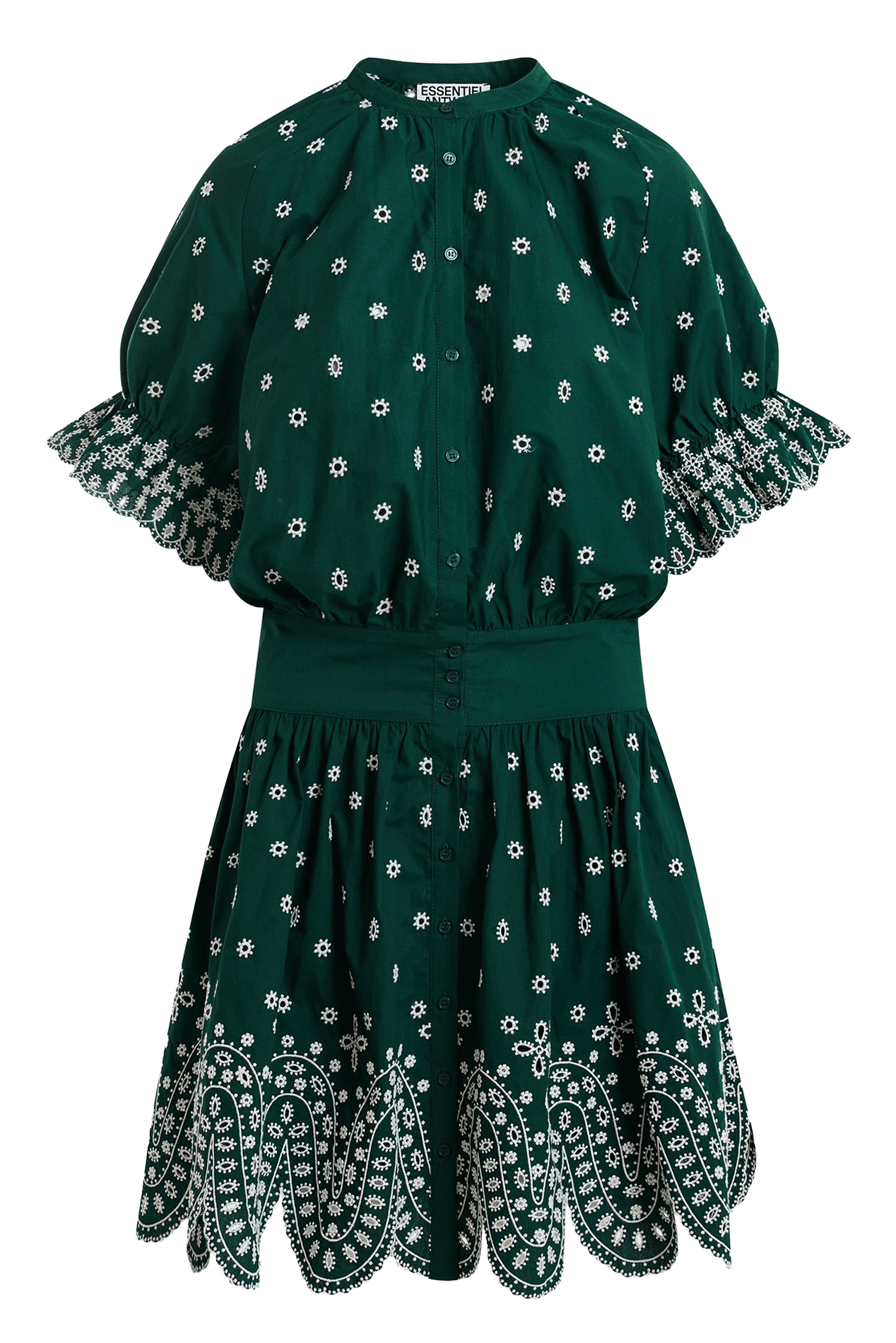 Robe courte imprimée kaylani ESSENTIEL ANTWERP Vert