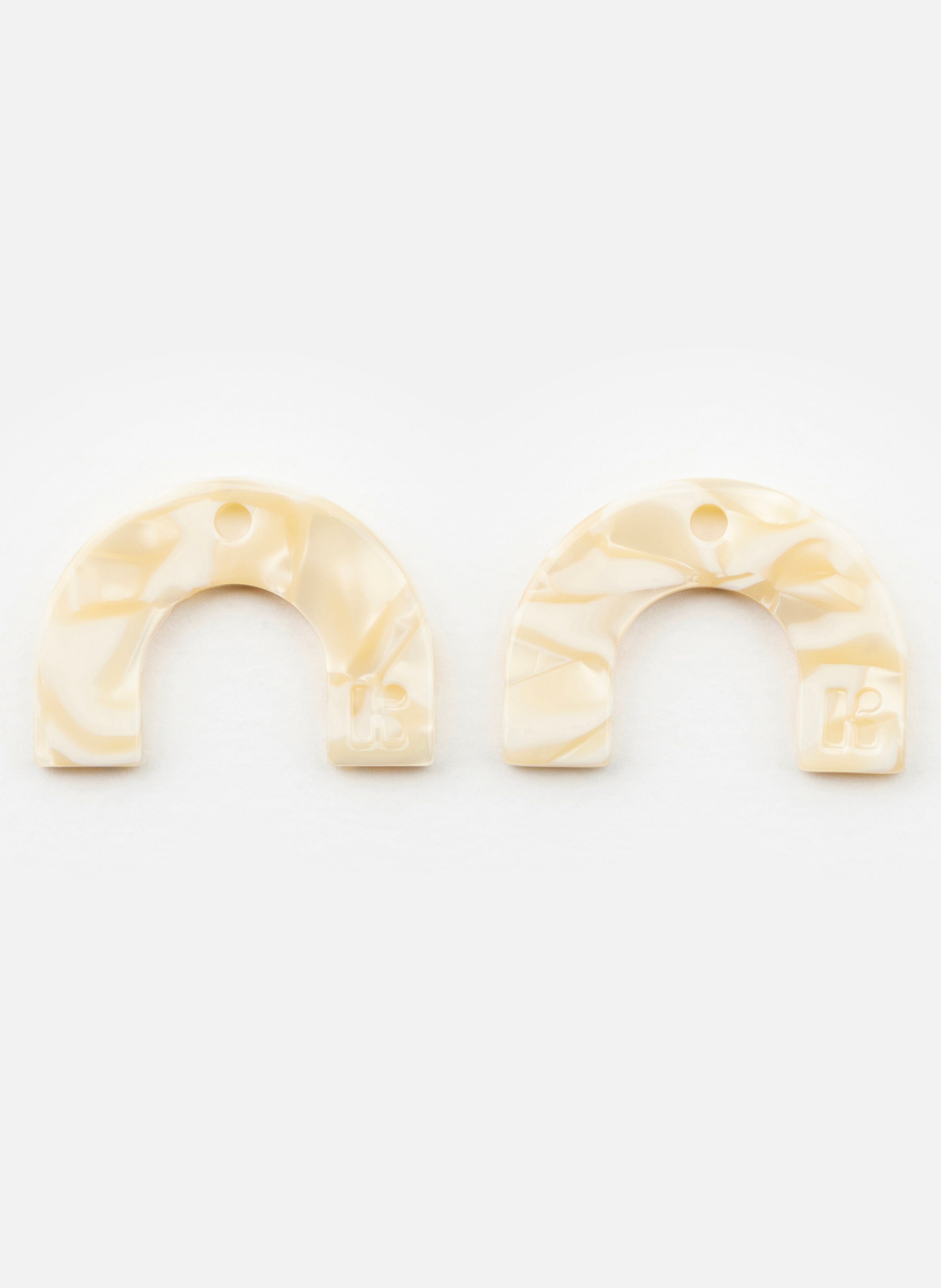 Charms arc-en-ciel en acétate de cellulose KURAGE GINZA Beige