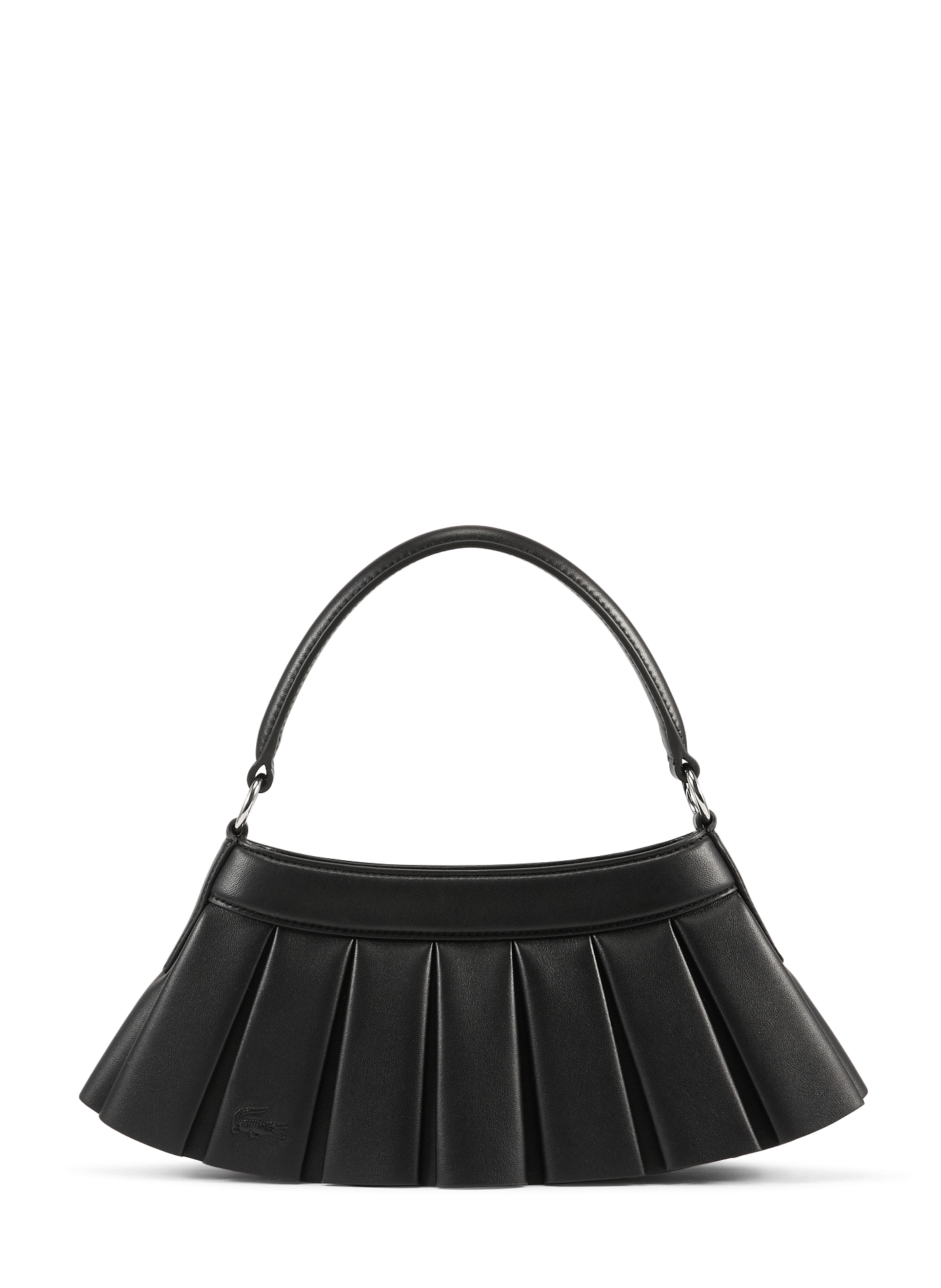 sac à main en cuir LACOSTE Noir