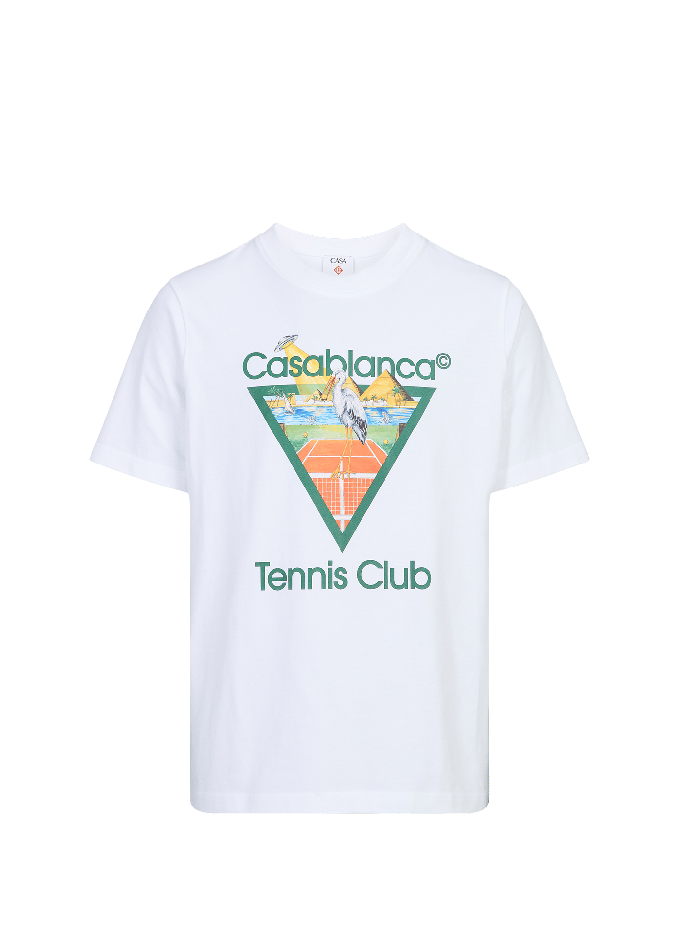 T-shirt droit Tennis Club en coton CASABLANCA PARIS