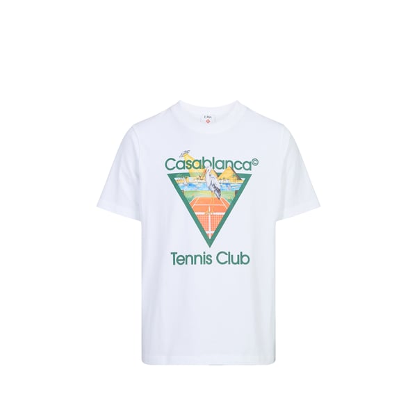 T-shirt droit Tennis Club en coton T-shirt droit Tennis Club en coton