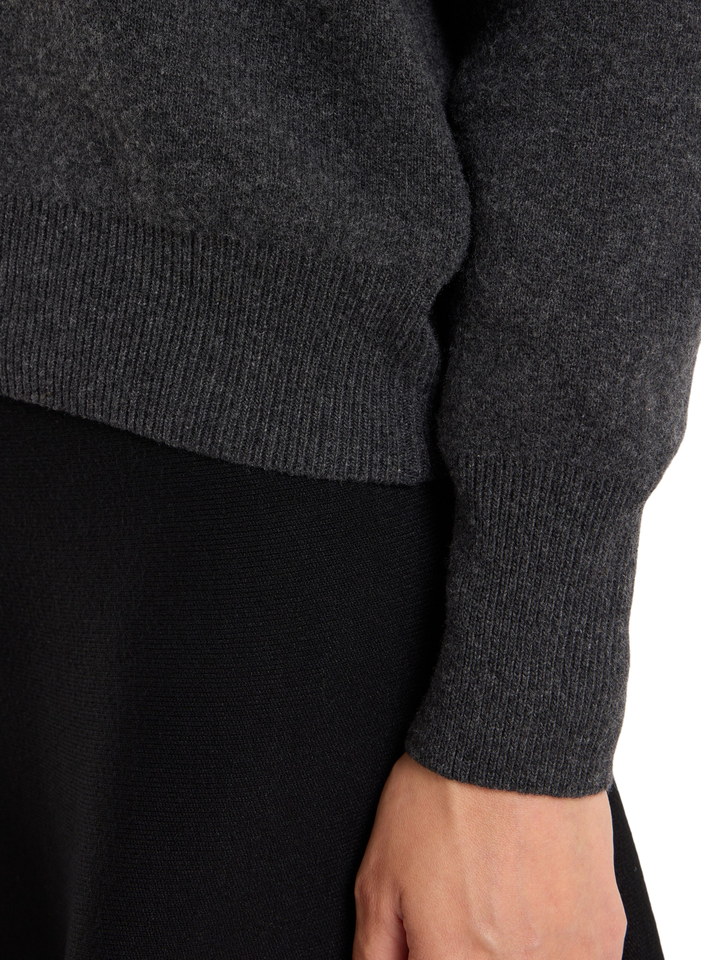 Pull col rond Brandi en laine SAISON 1865 Gris