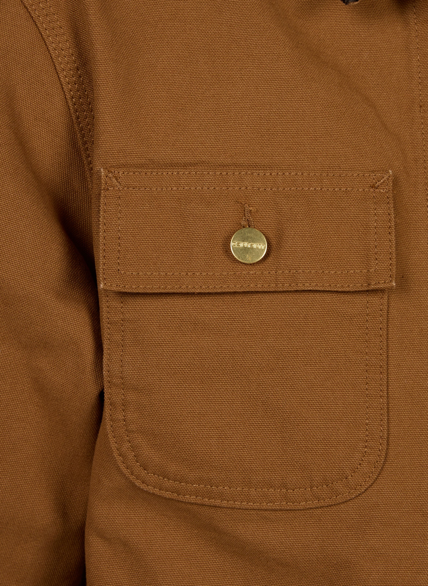 Michigan Jacke mit Samtkragen aus Baumwolle CARHARTT WIP Braun