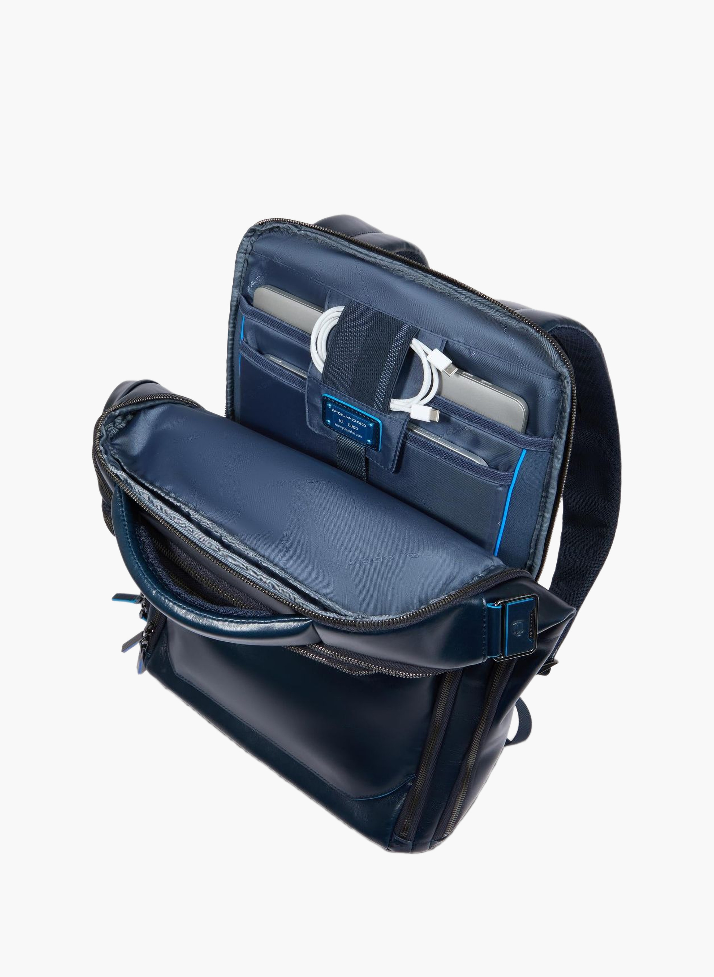 Sac à dos de voyage pour ordinateur 15,6" PIQUADRO Bleu