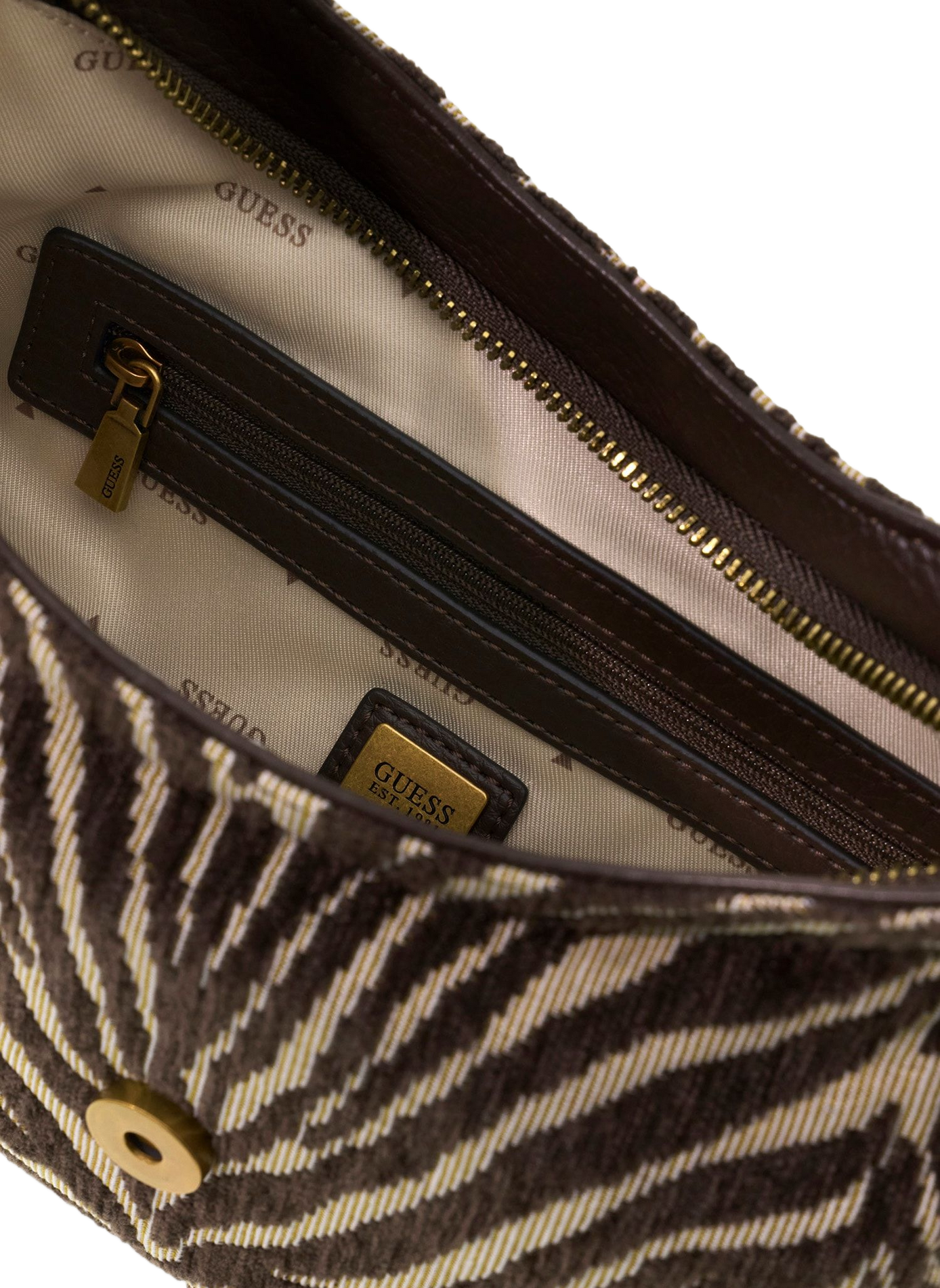Taylor shoulder bag GUESS Brown
