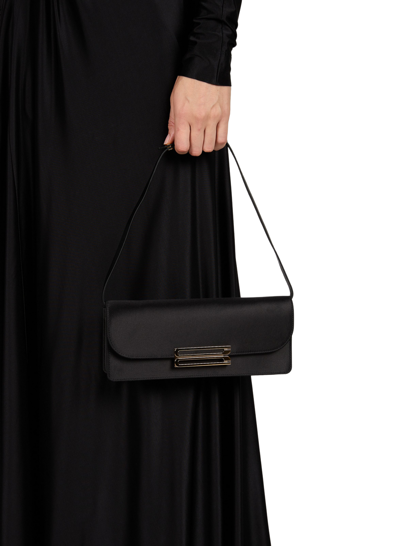 Sac baguette Dorian East-West VICTORIA BECKHAM Noir