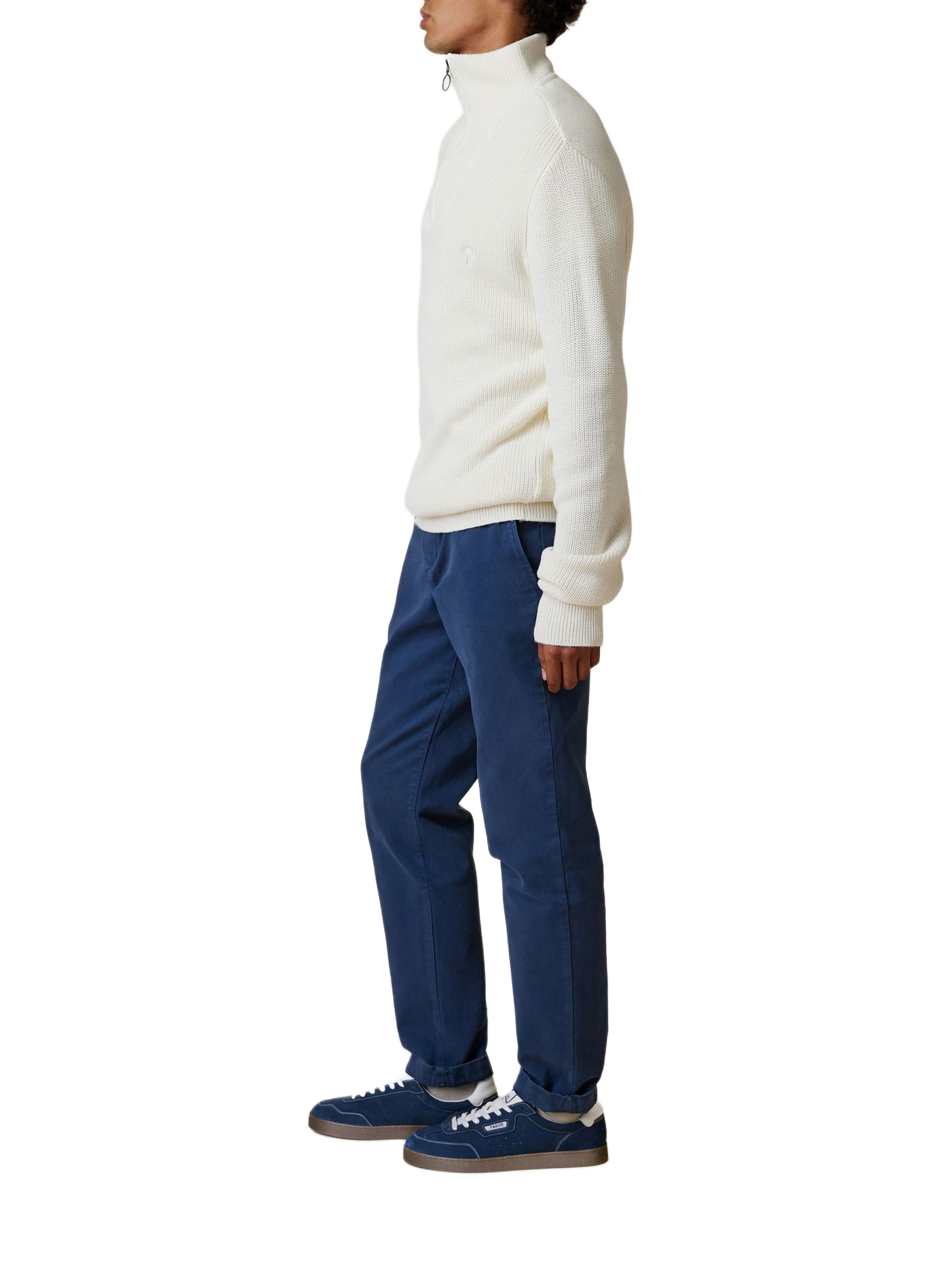 Pull col camionneur en laine mélangée | Beige FAGUO Homme