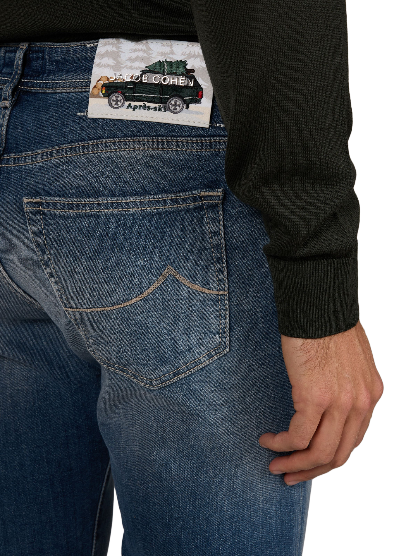 Bard slim-fit jeans in cotton blend | Blue JACOB COHEN Men