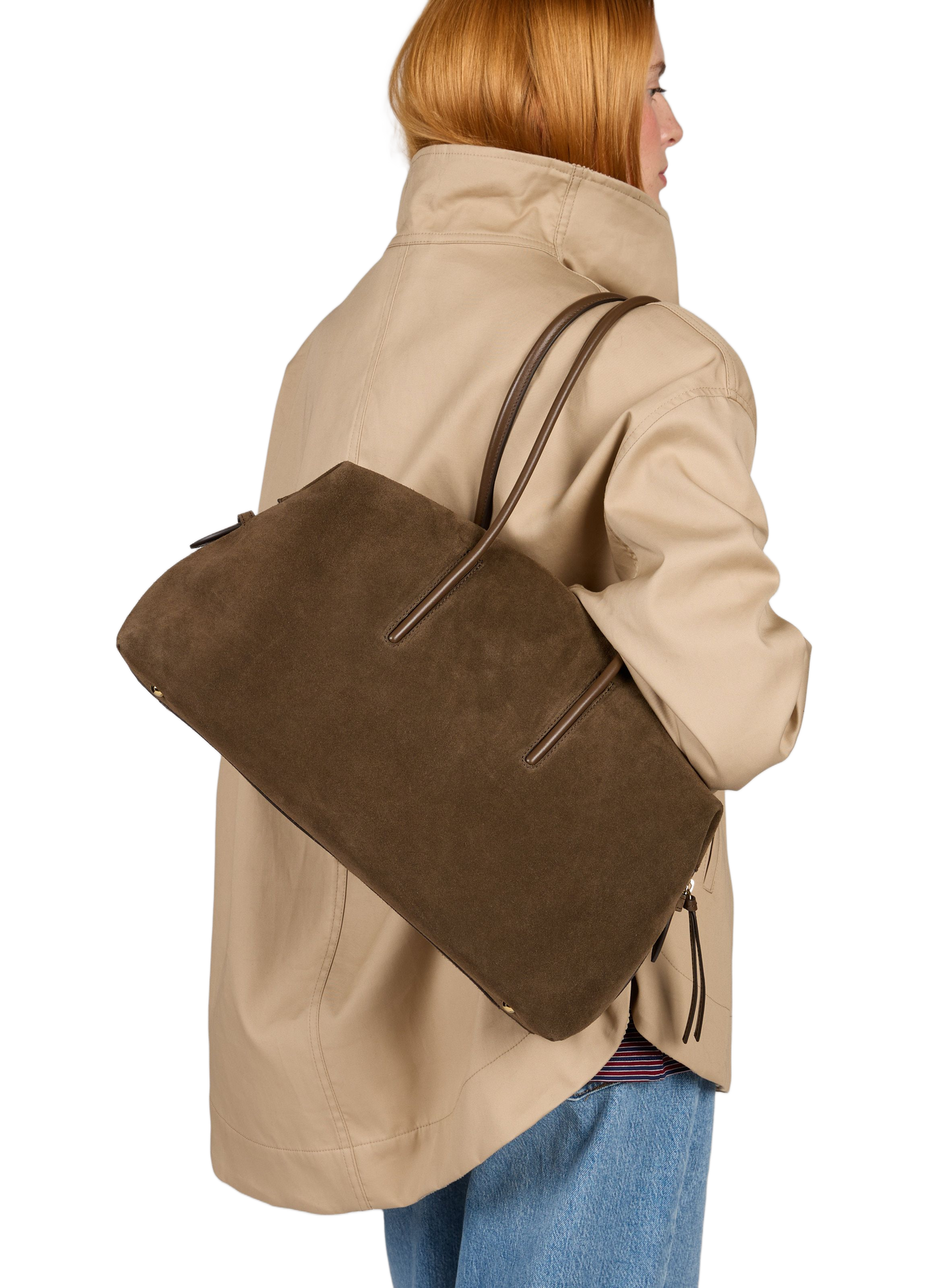 Handtasche The Stockholm aus Leder DEMELLIER LONDON Braun