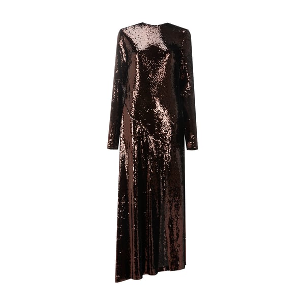 Robe asymétrique à paillettes