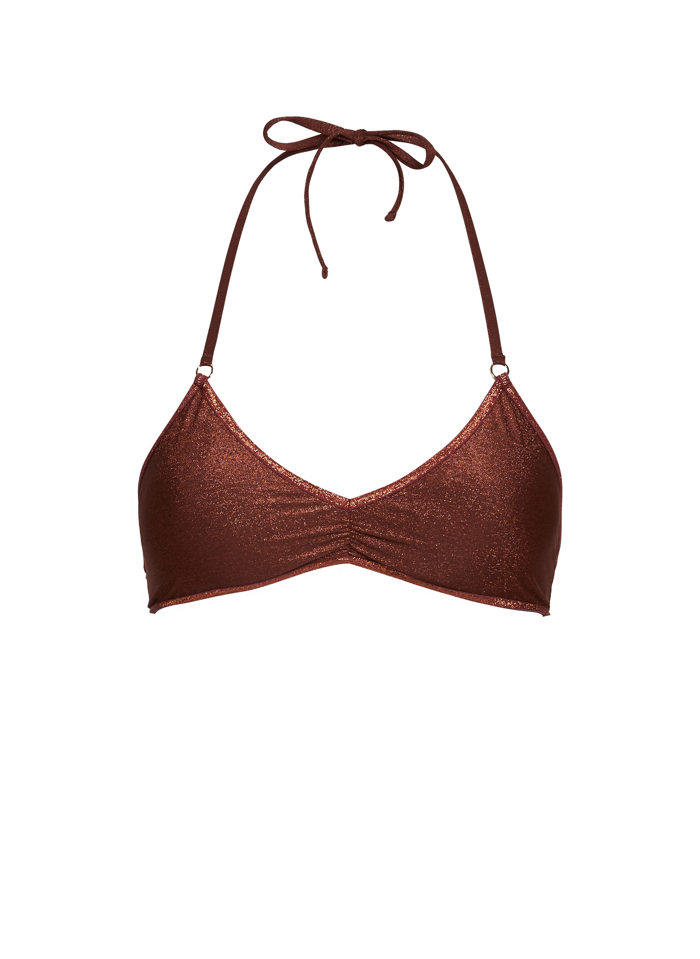 Sequined top LA NOUVELLE Brown