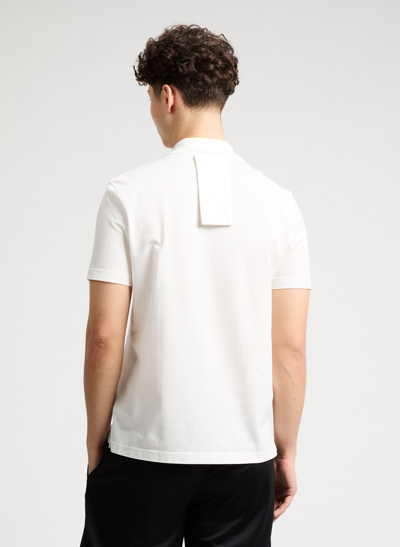Short sleeve cotton polo shirt COURRÈGES White