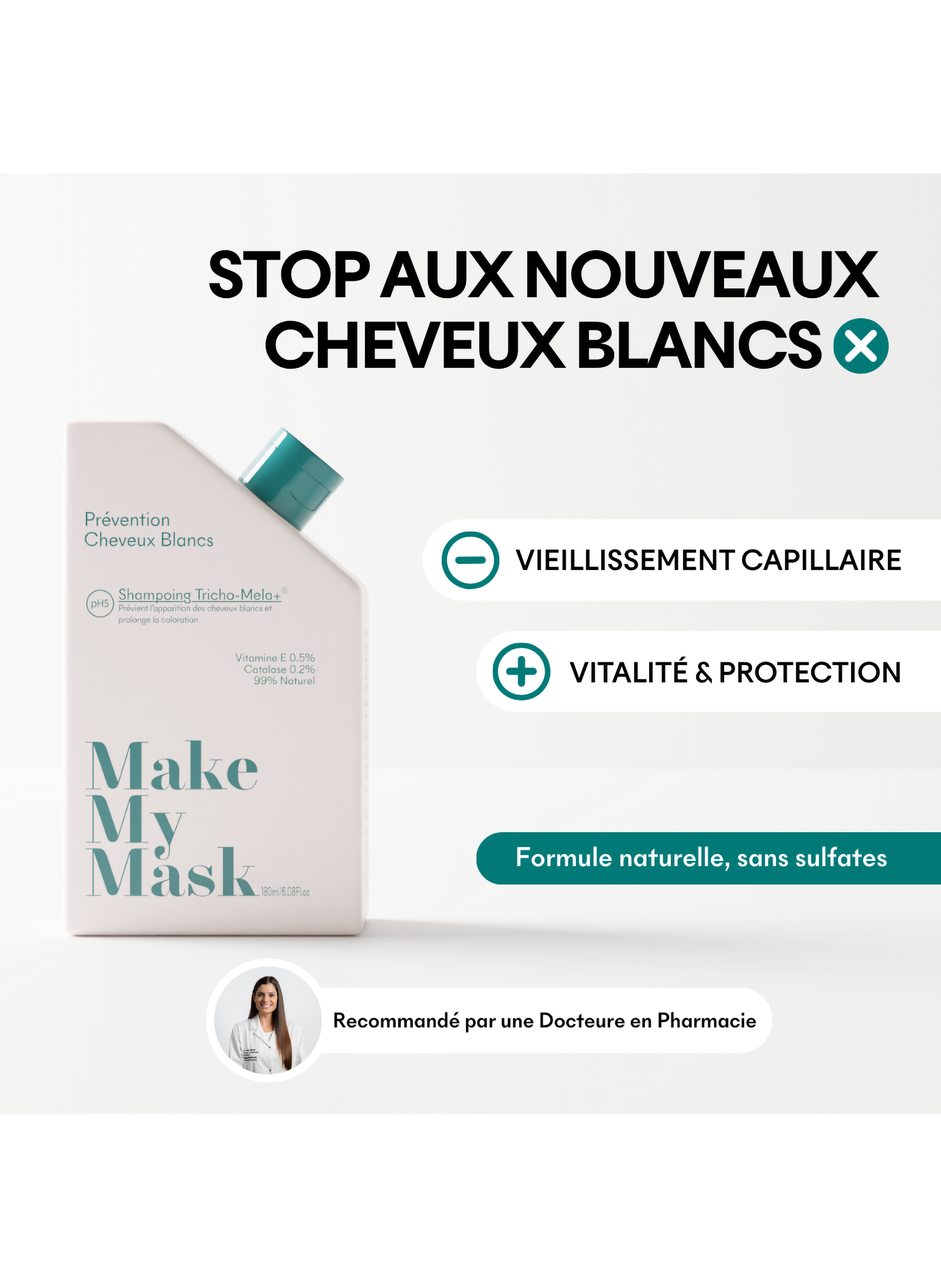 Shampoing Tricho-Mela+ MAKE MY MASK No color