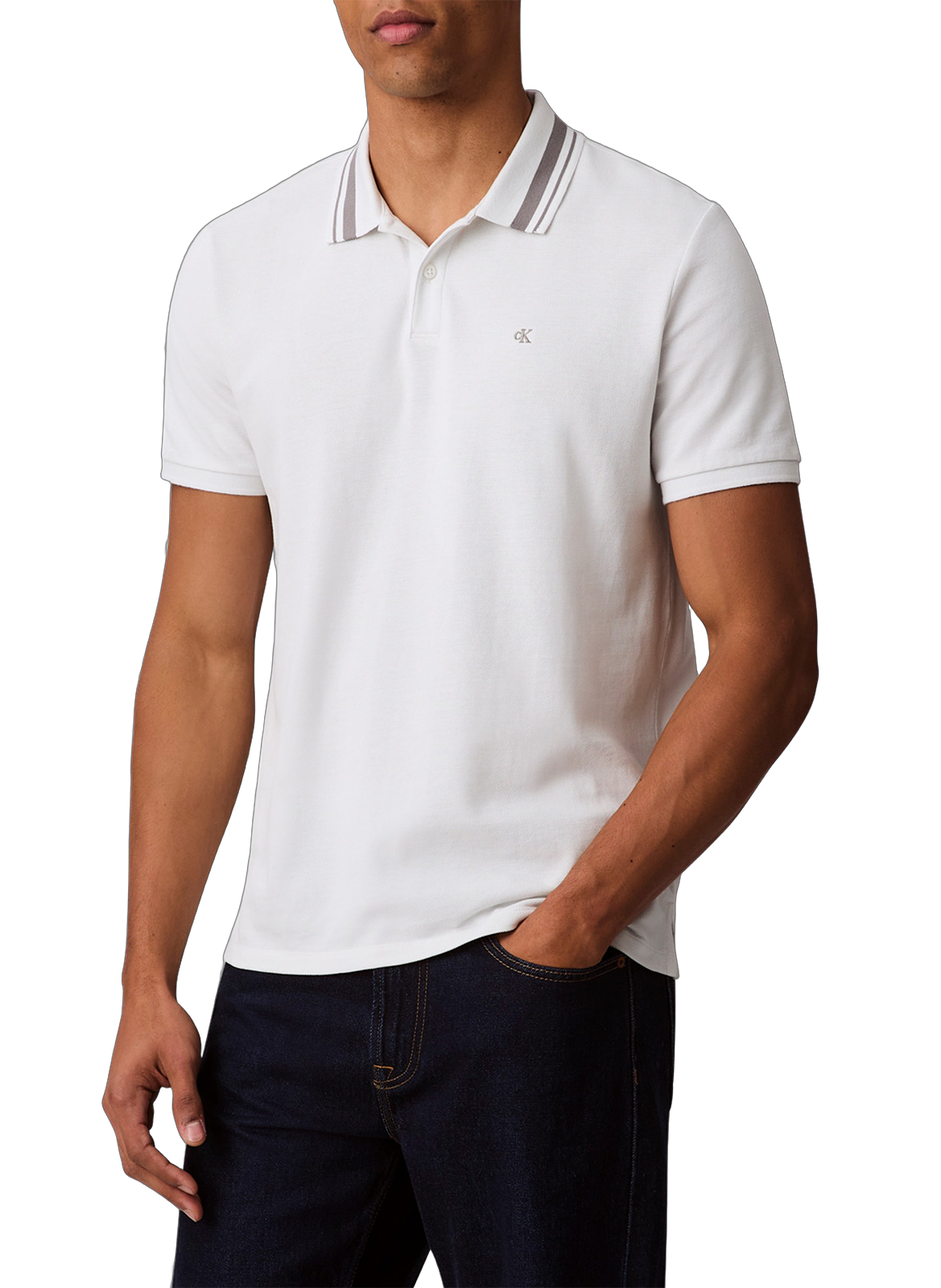 CALVIN KLEIN Polo en coton Blanc