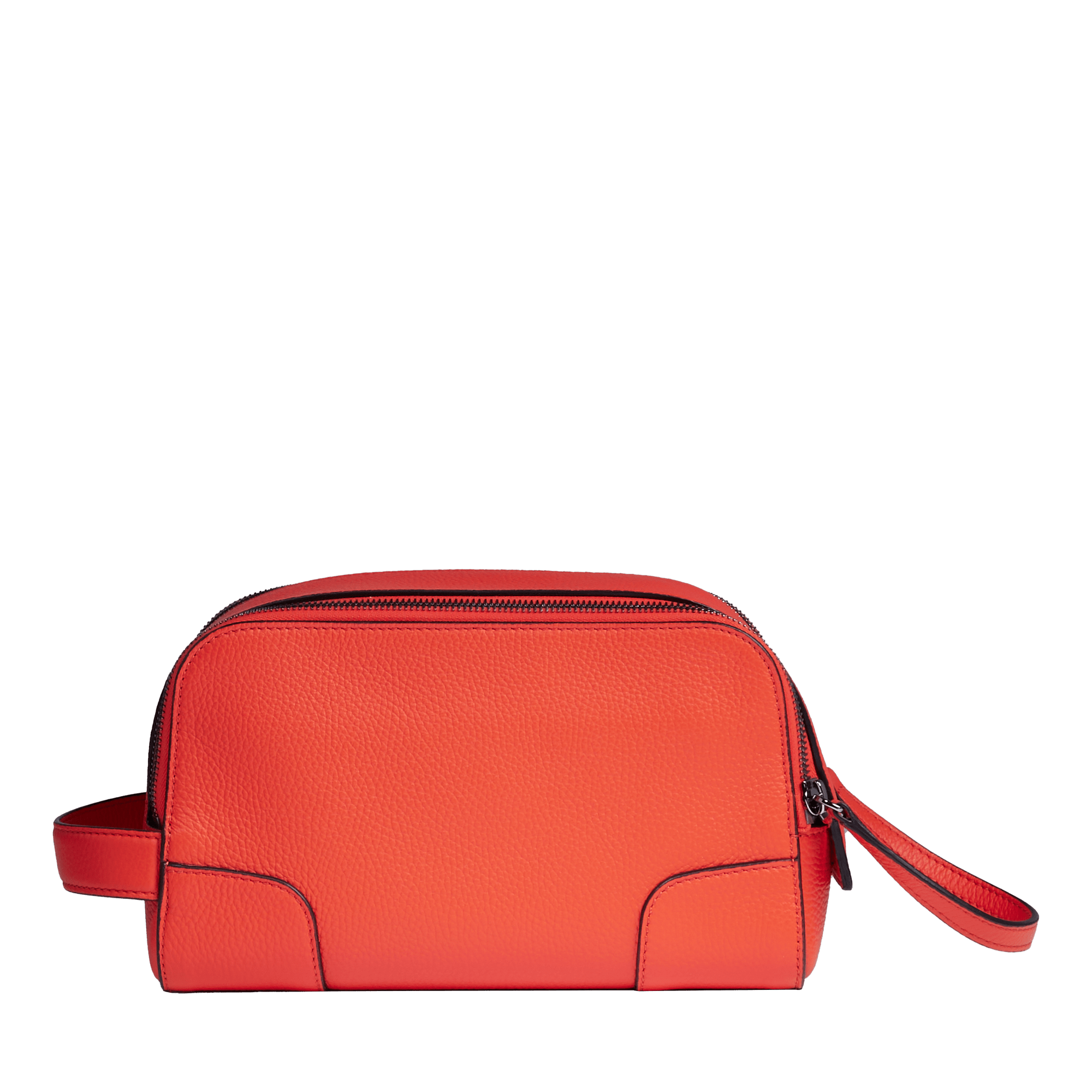 Trousse de toilette charlie de lancel en cuir LANCEL Orange