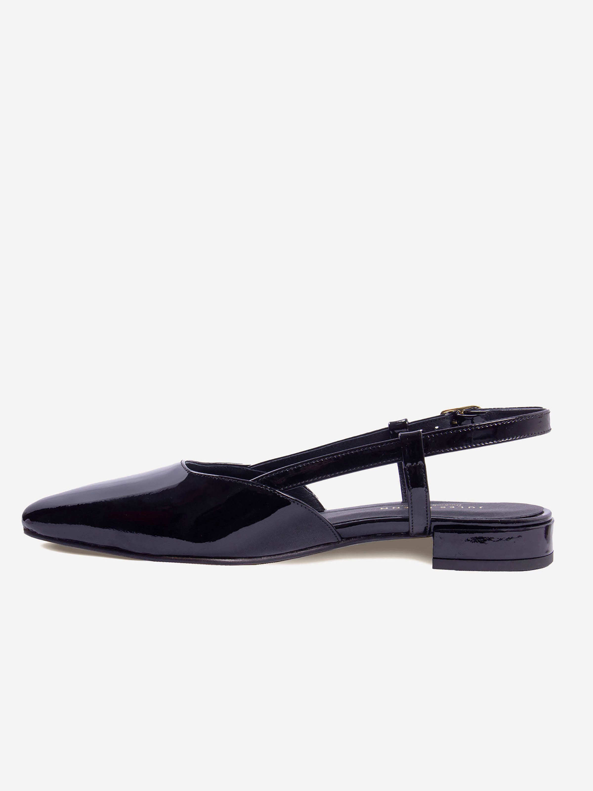 Slingback elise cuir vernis JULES & JENN Noir