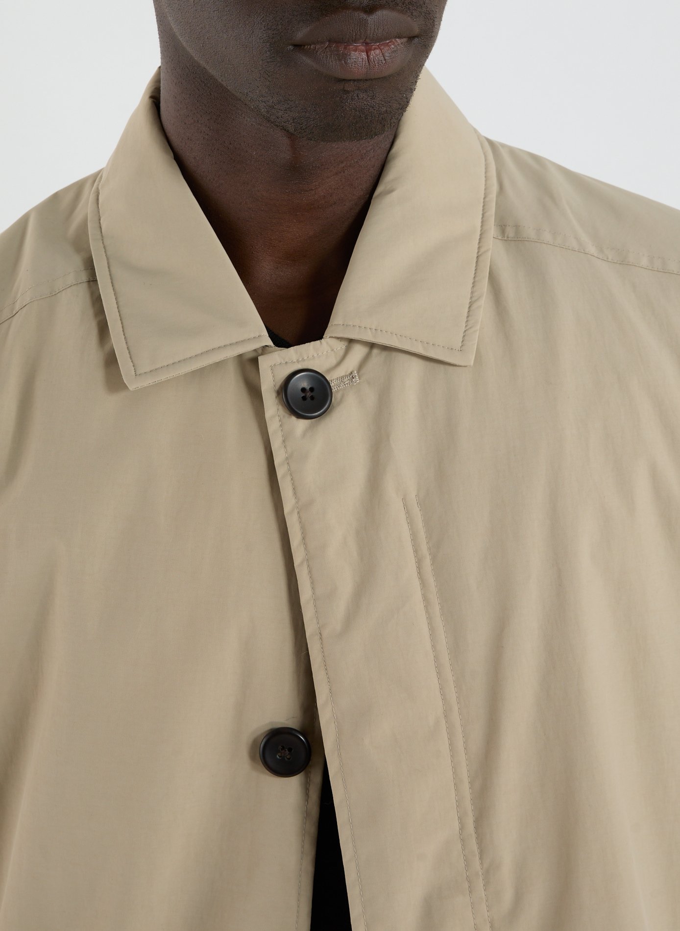 Parka longue col classique LES DEUX Blanc