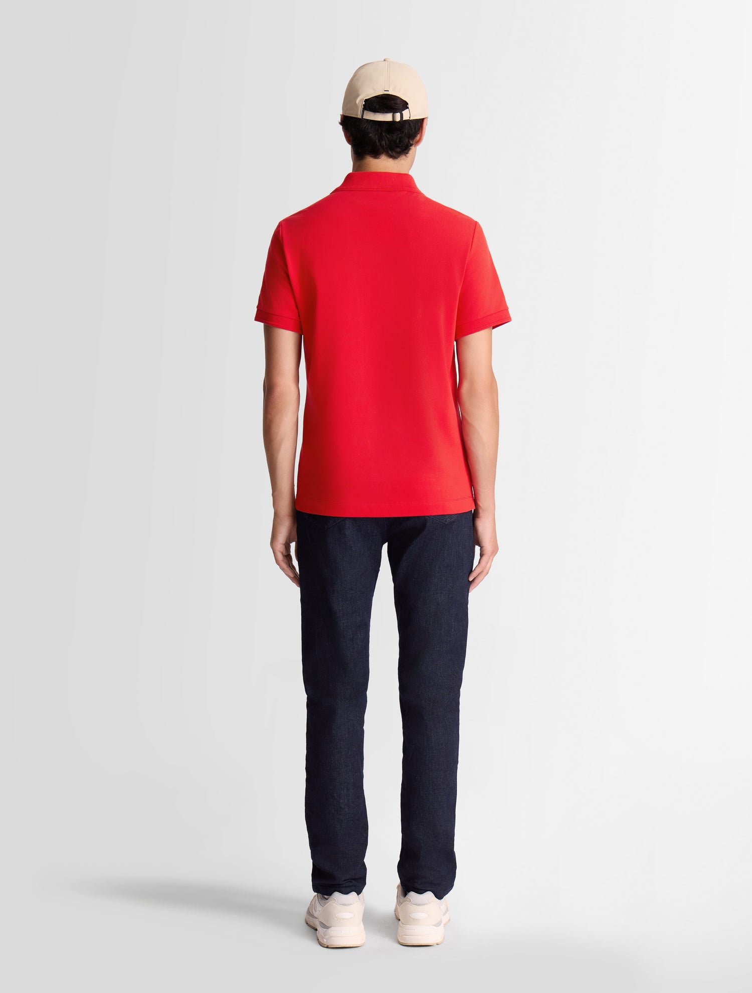 Polo manches courtes elbin col polo coupe ajustée FUSALP Rouge