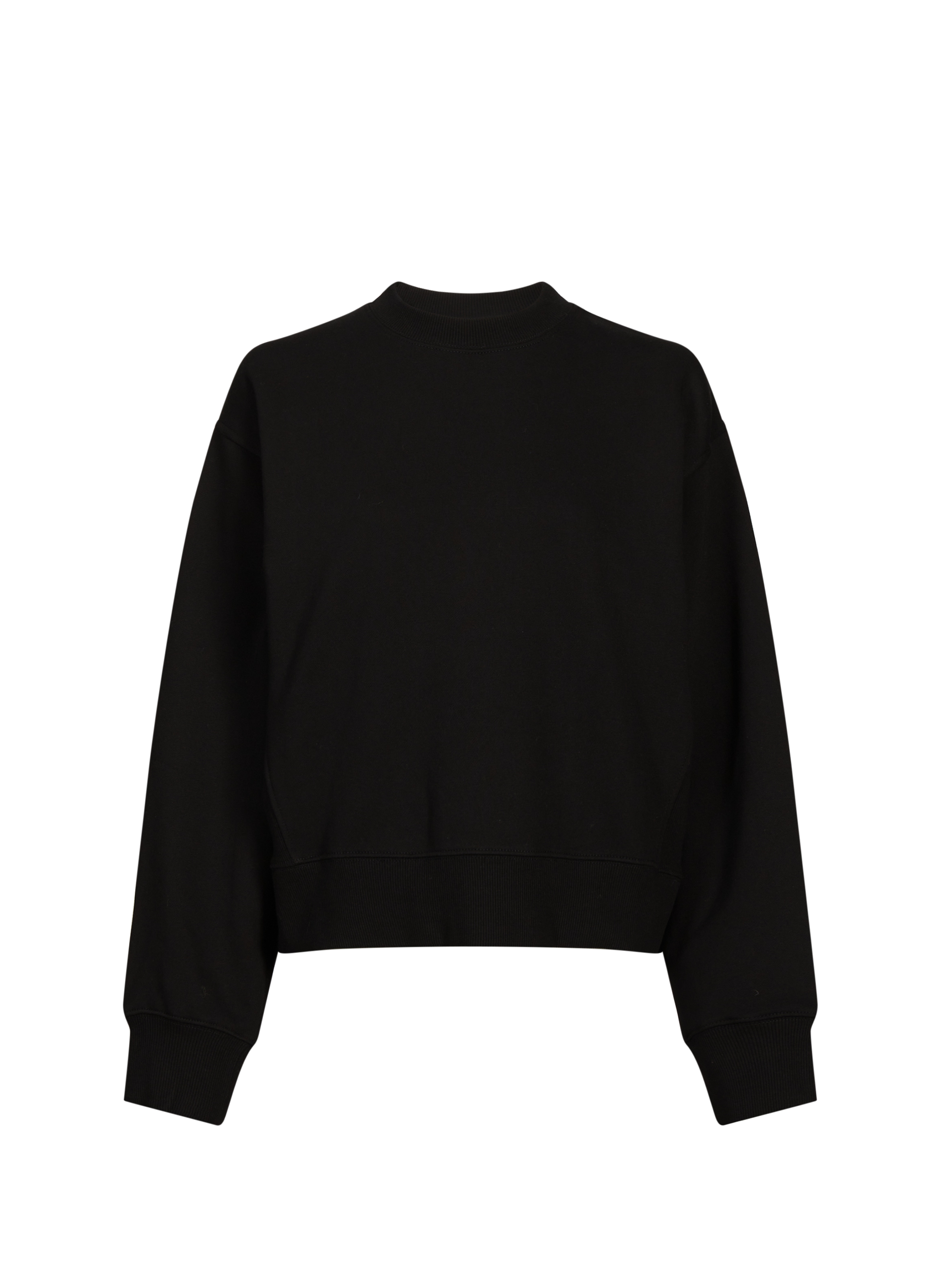 TOPSHOP Pull ample à col rond Noir