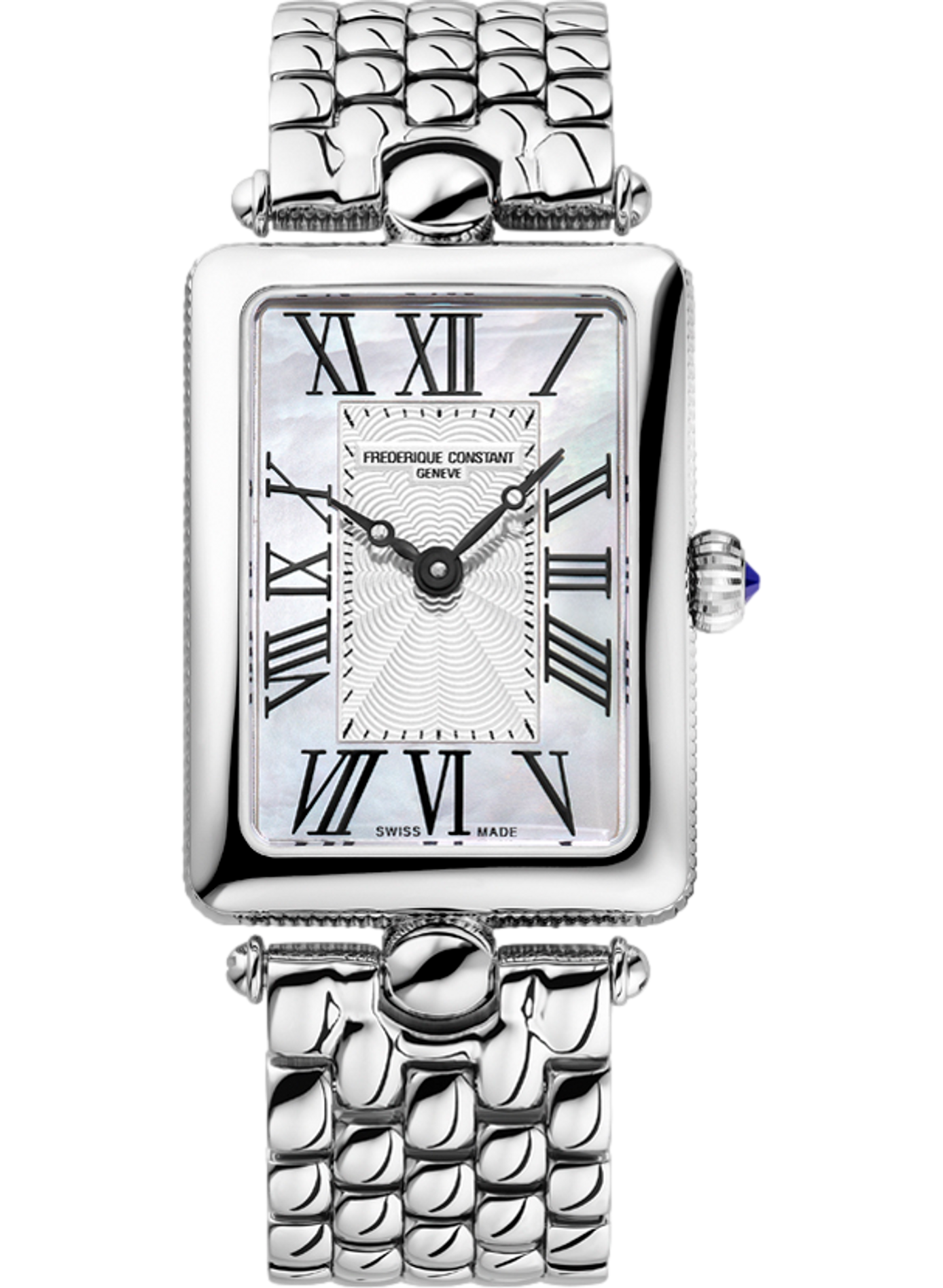 Montre à quartz en acier inoxydable FREDERIQUE CONSTANT Marron