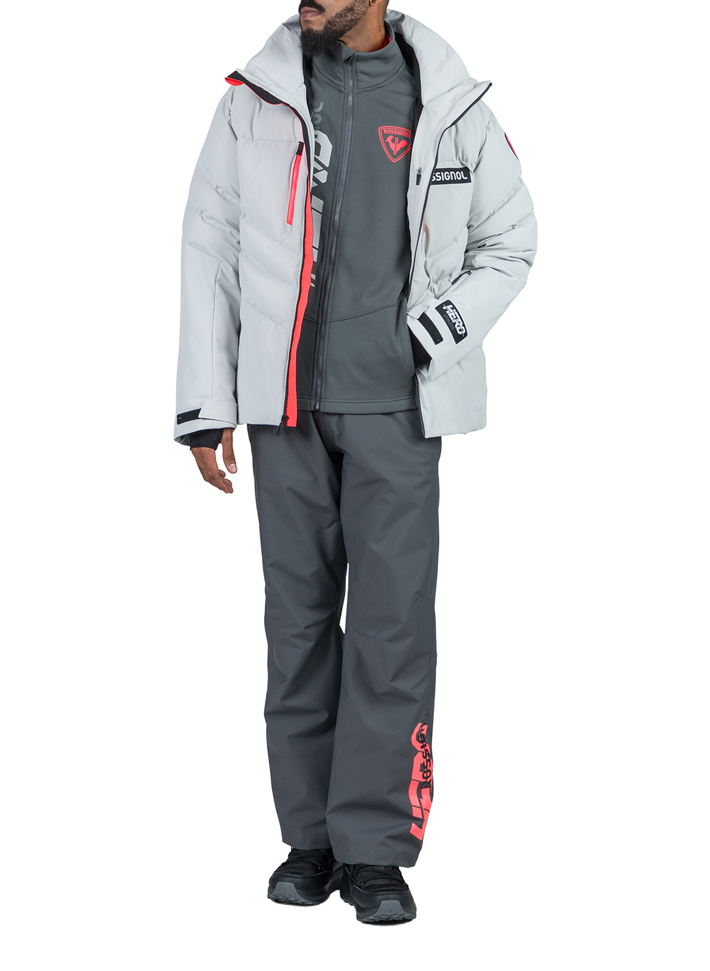 Lightweight printed jacket ROSSIGNOL Grey