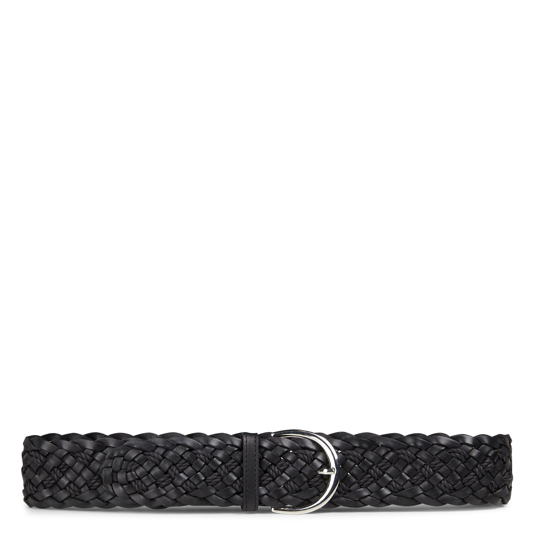 Ceinture en cuir tressé elie MAISON 123 Noir