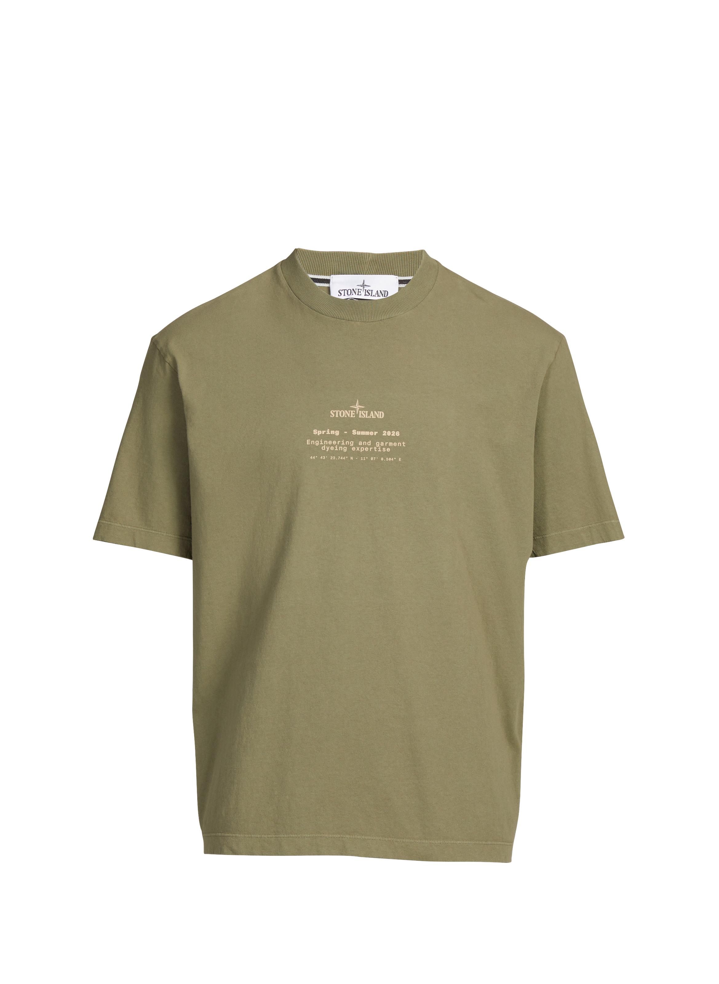 Printed T-shirt STONE ISLAND Khaki