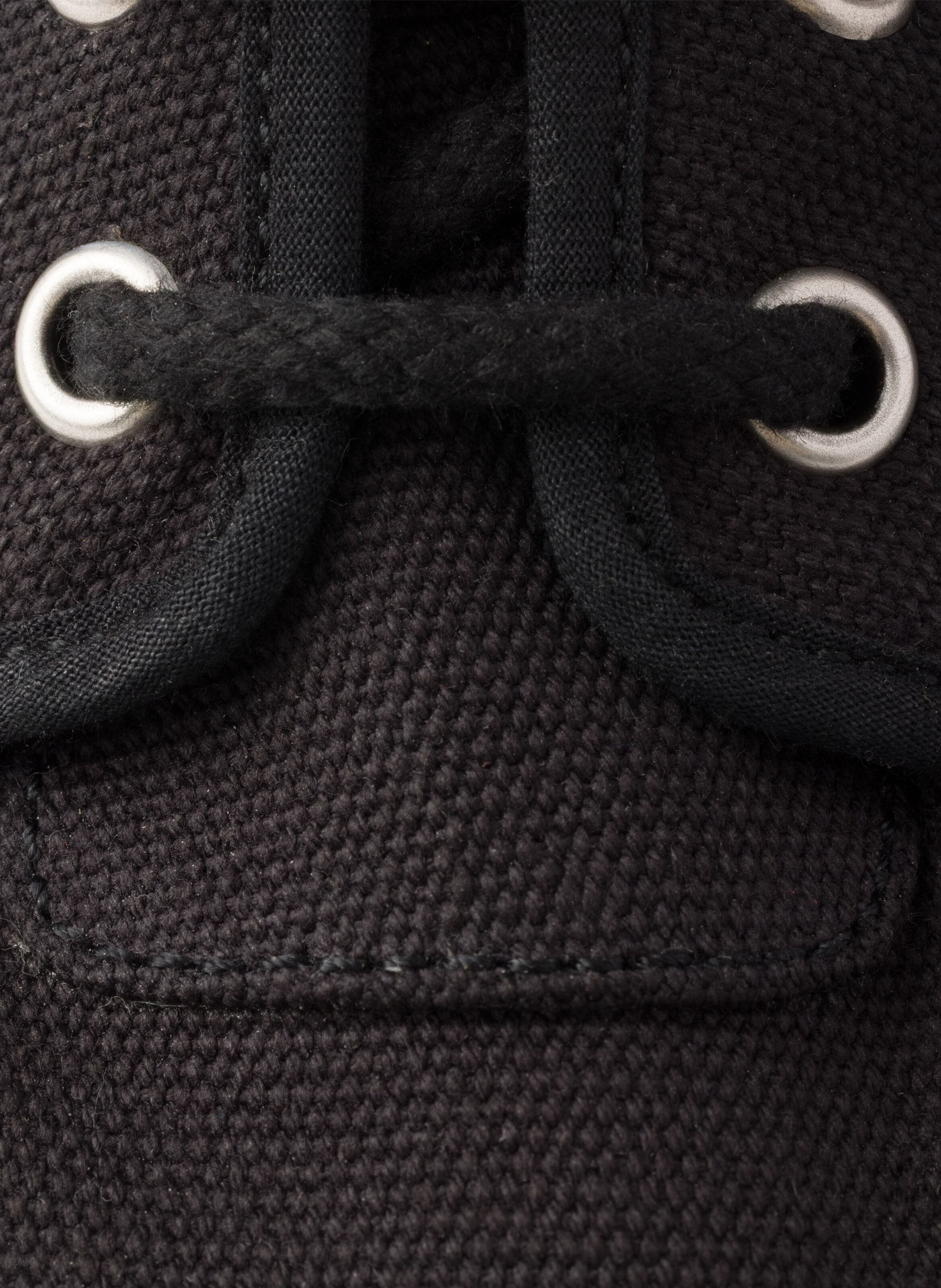 Bottines à lacets en toile PRADA Noir