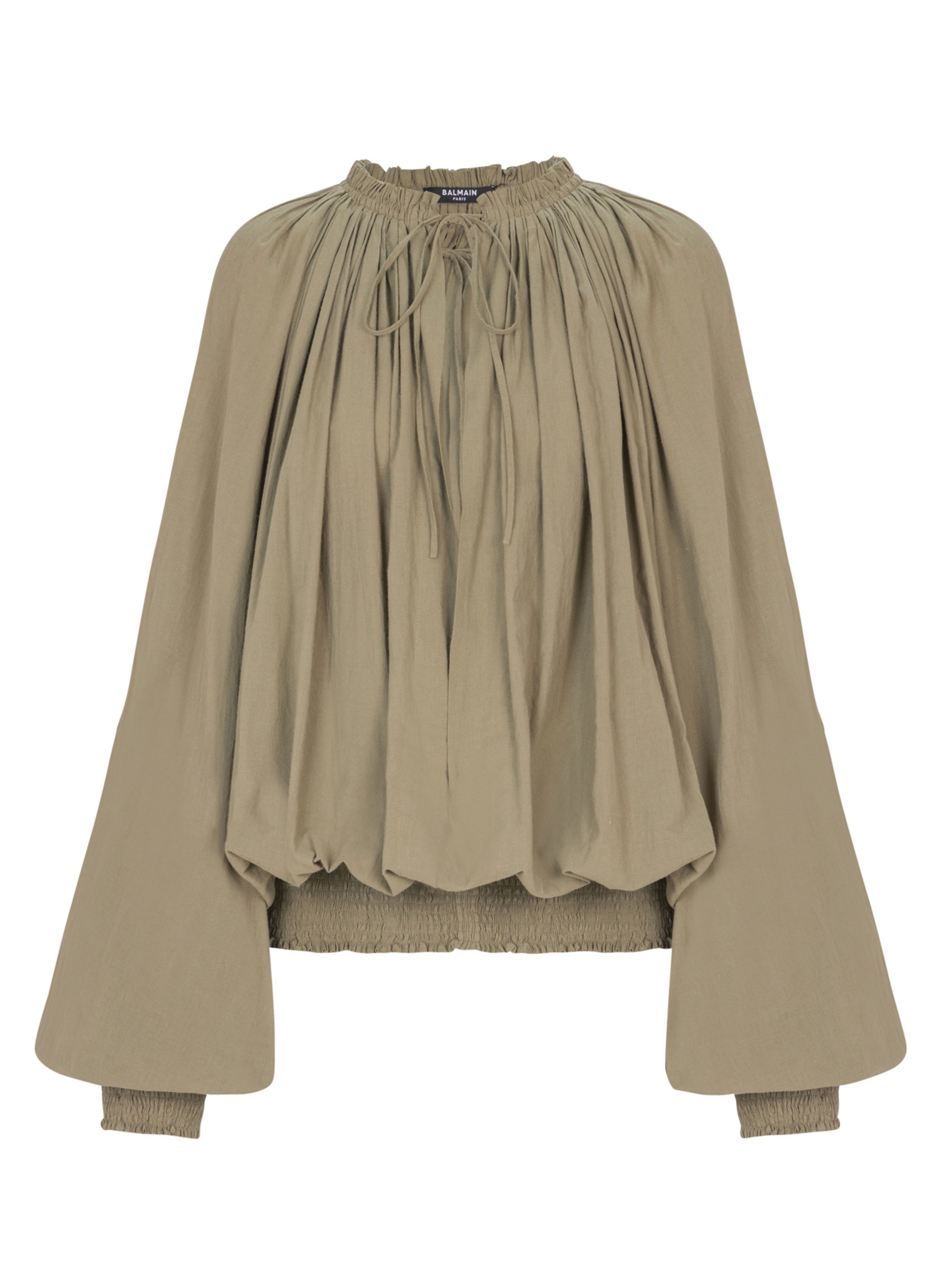 Blouse en coton BALMAIN Vert