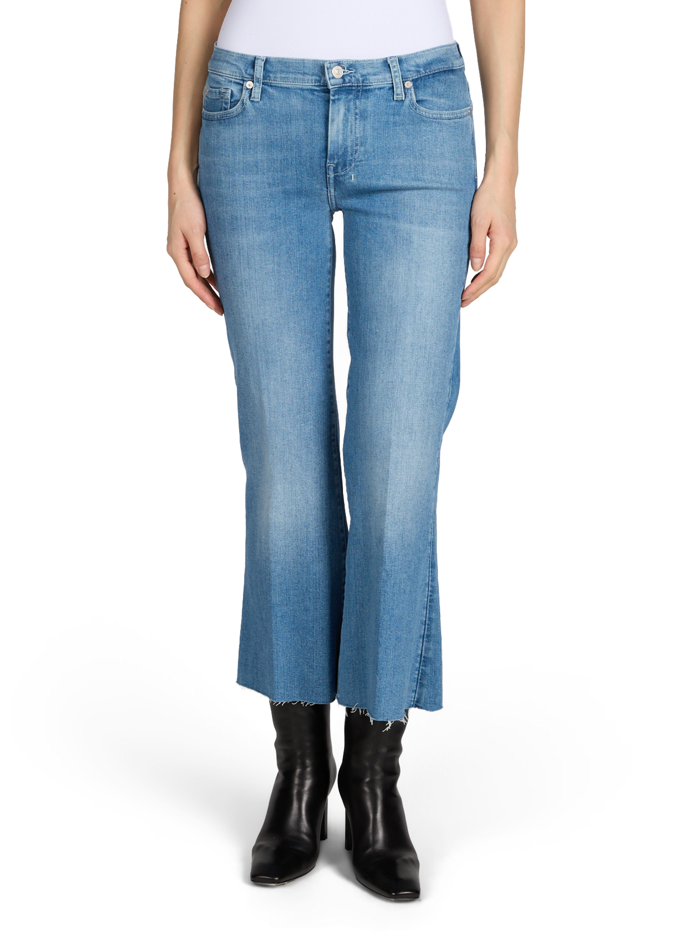 Cropped Dojo Jeans in blended cotton 7 FOR ALL MANKIND Blue