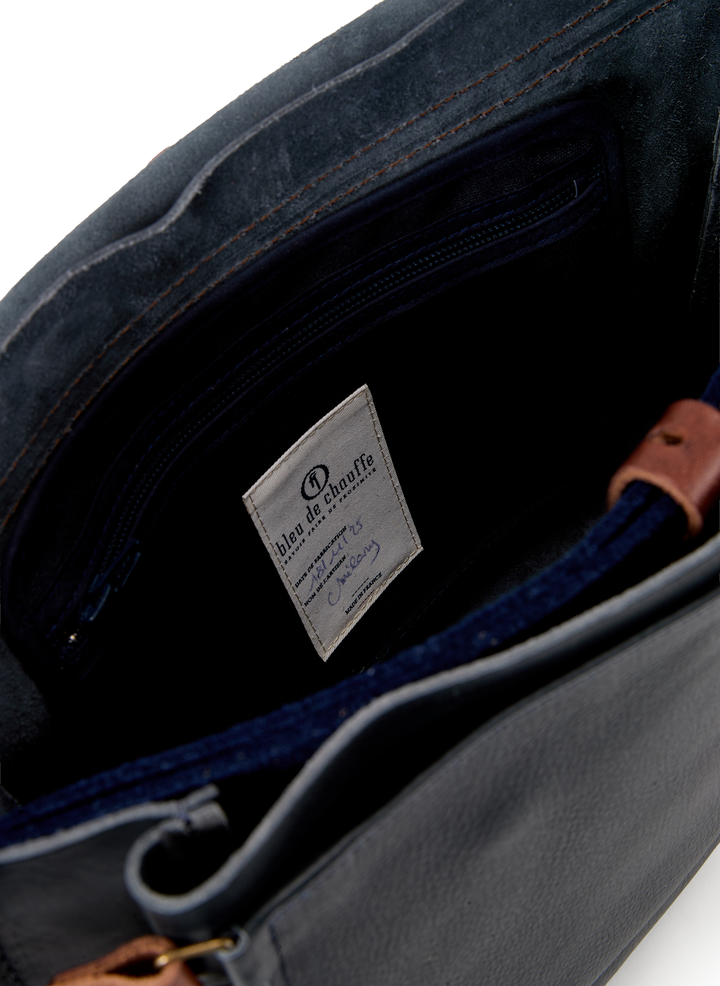 Porte-documents en cuir BLEU DE CHAUFFE Bleu