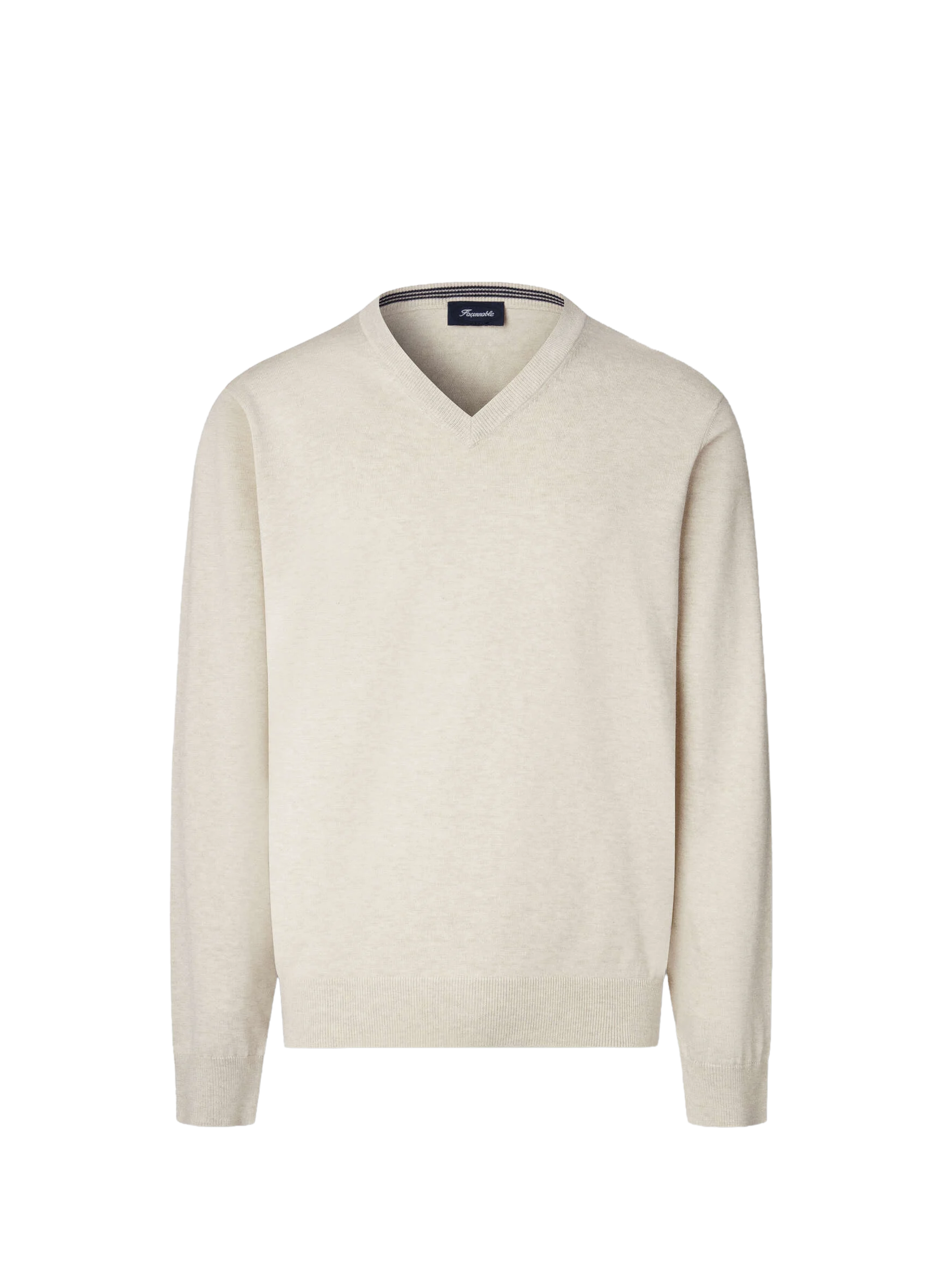 Pull en coton et soie  FACONNABLE Beige