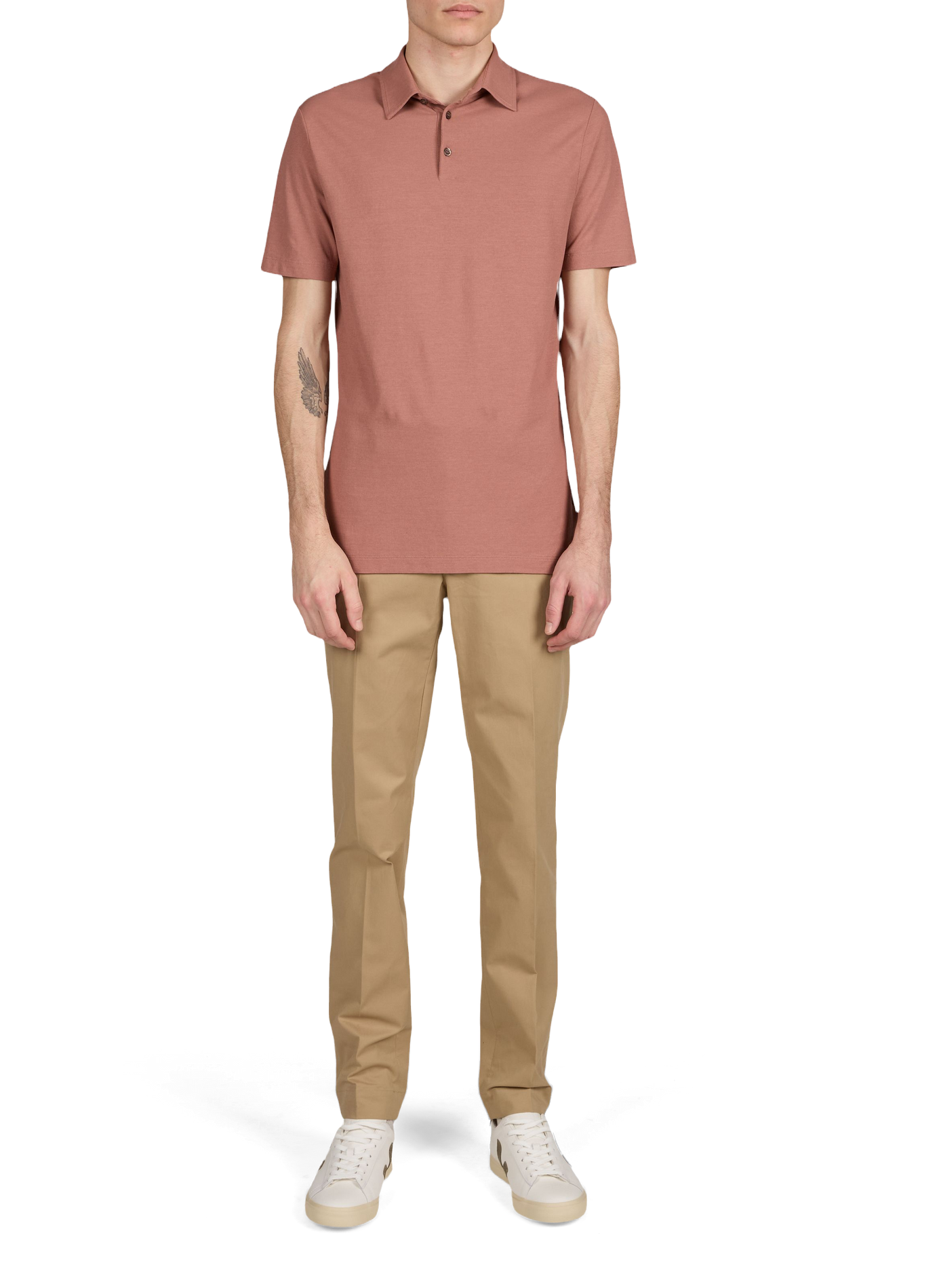 Cotton polo shirt SLOWEAR Pink