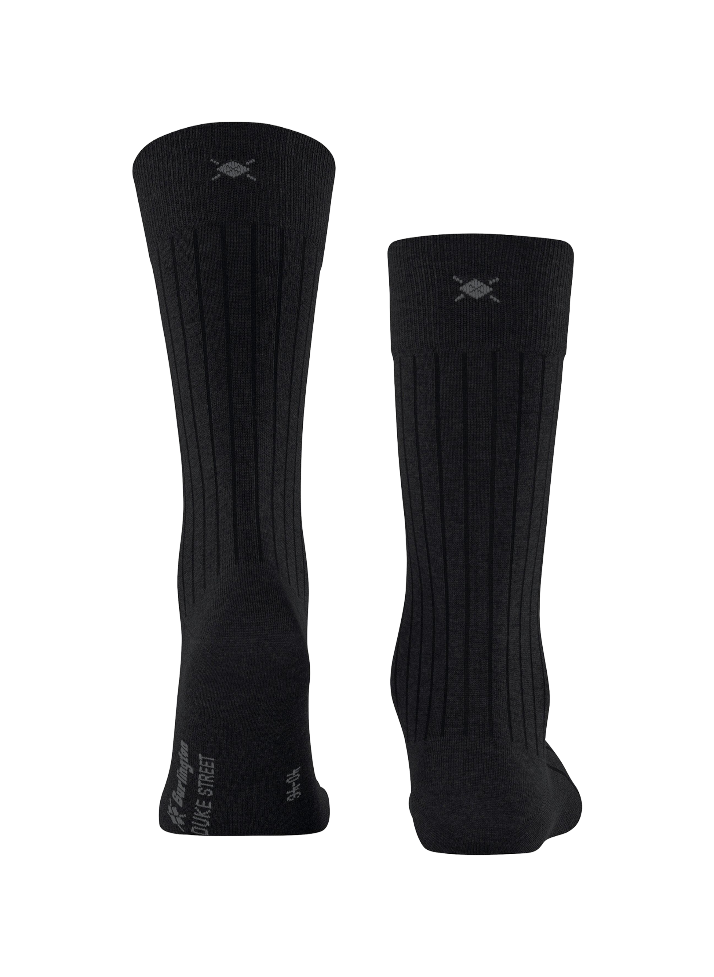 Calcetines altos de algodón mezclado BURLINGTON Negro