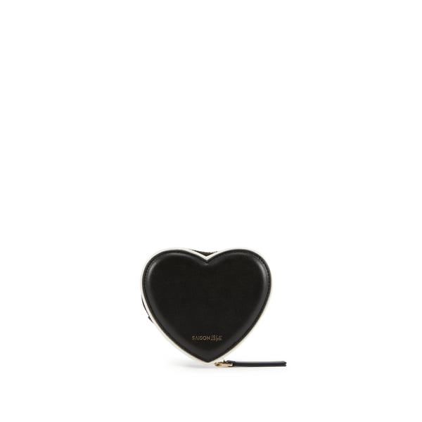 Porte monnaie caur en cuir de vachette Porte monnaie caur en cuir de vachette