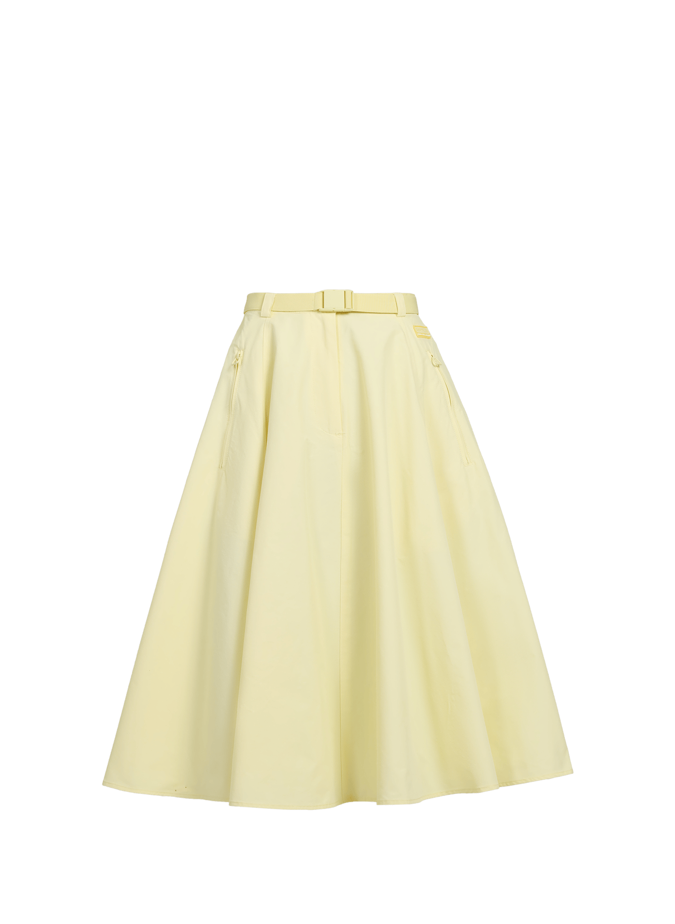 Midi Eline cotton blend skirt GERTRUDE ET GASTON Yellow