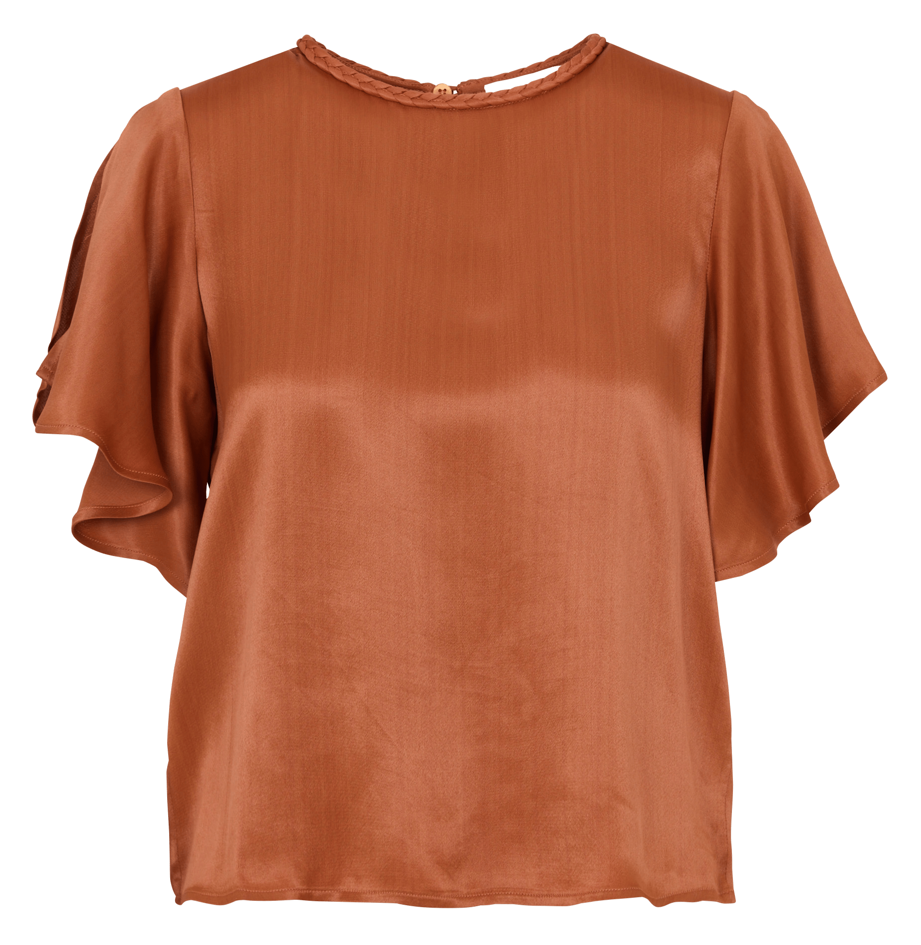 Top droit col rond fluide daren MAISON 123 Rouge