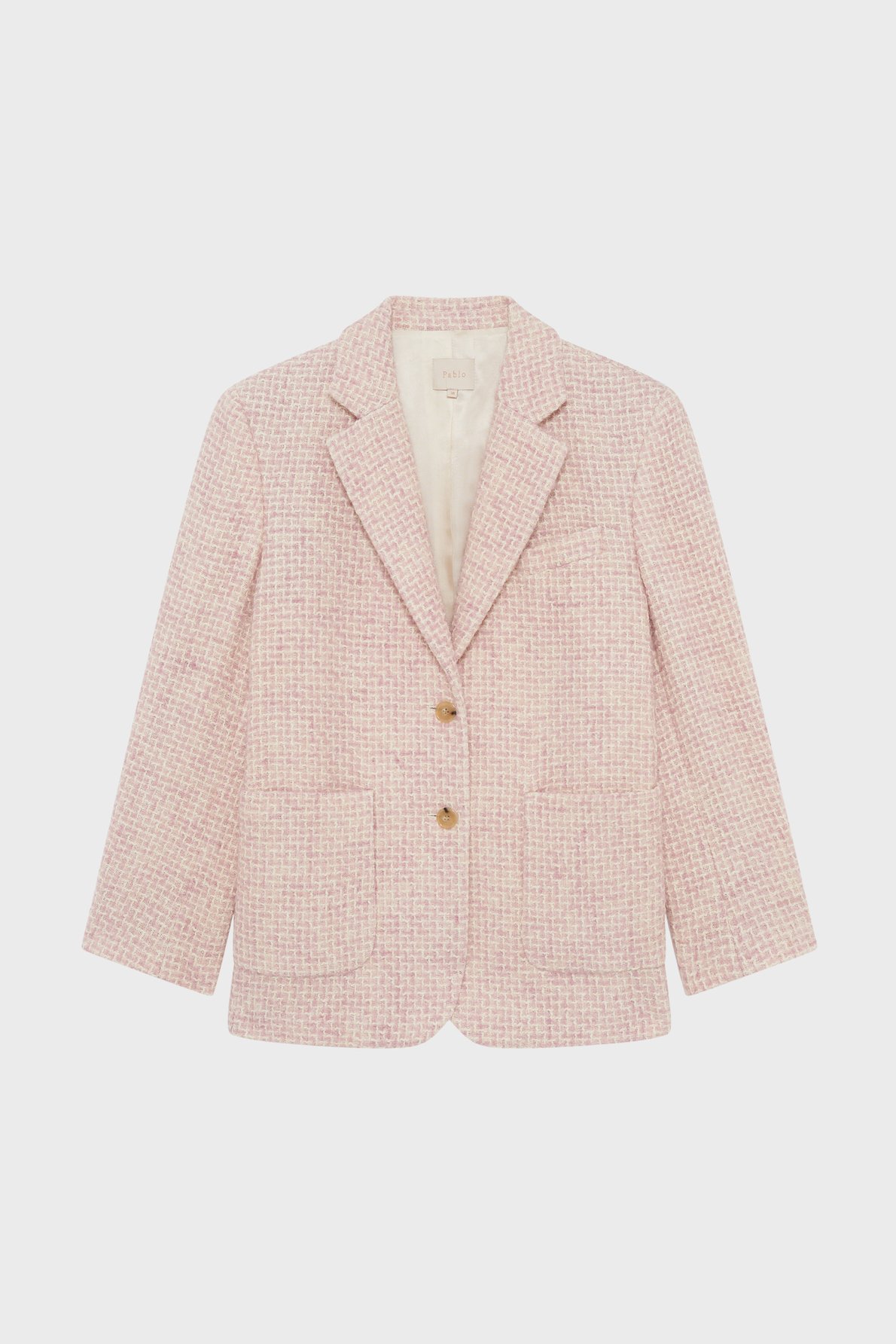Manteau court en tweed bicolore - daria PABLO Rose
