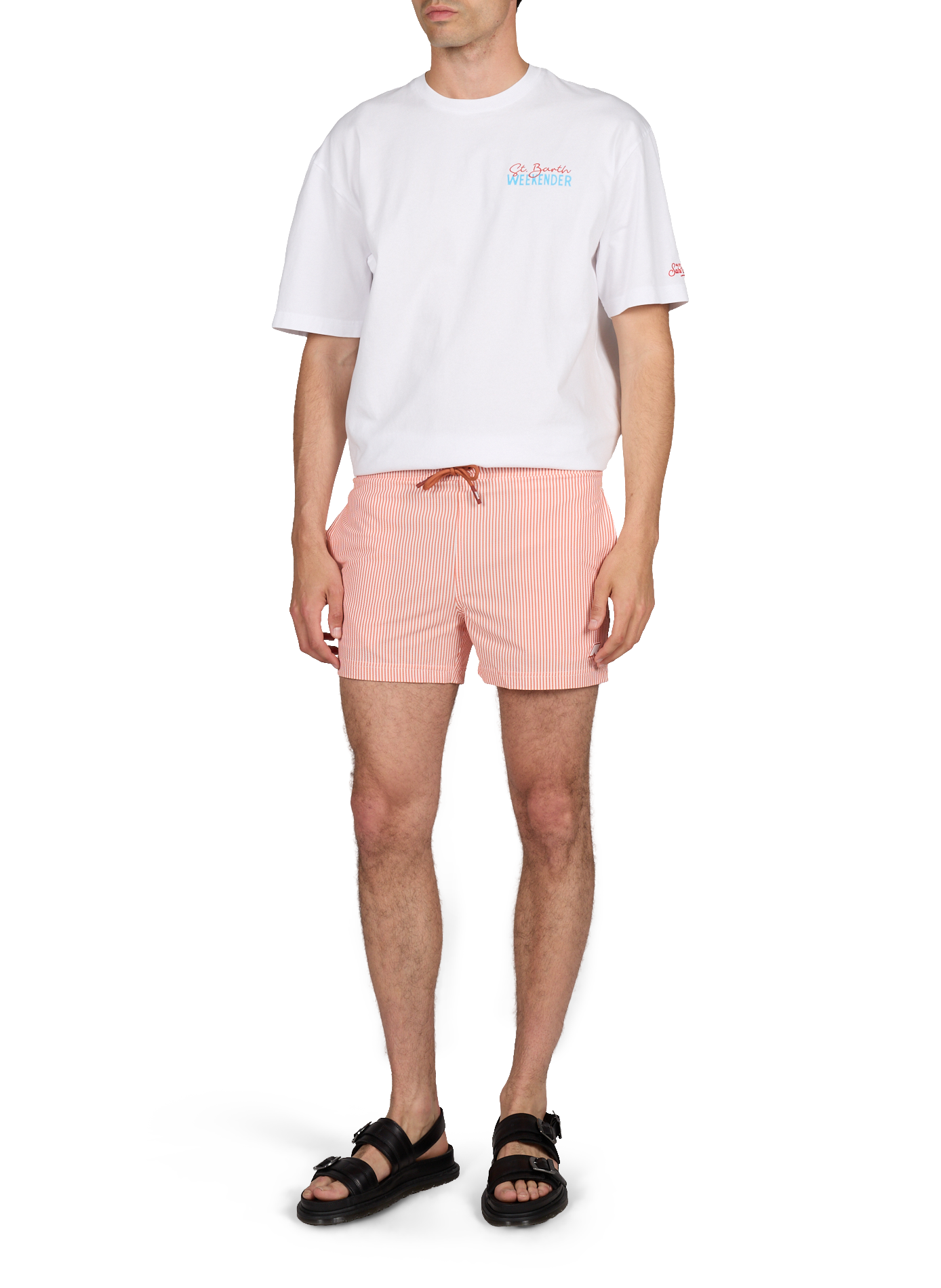 Short de bain rayé Hazel K-WAY Orange