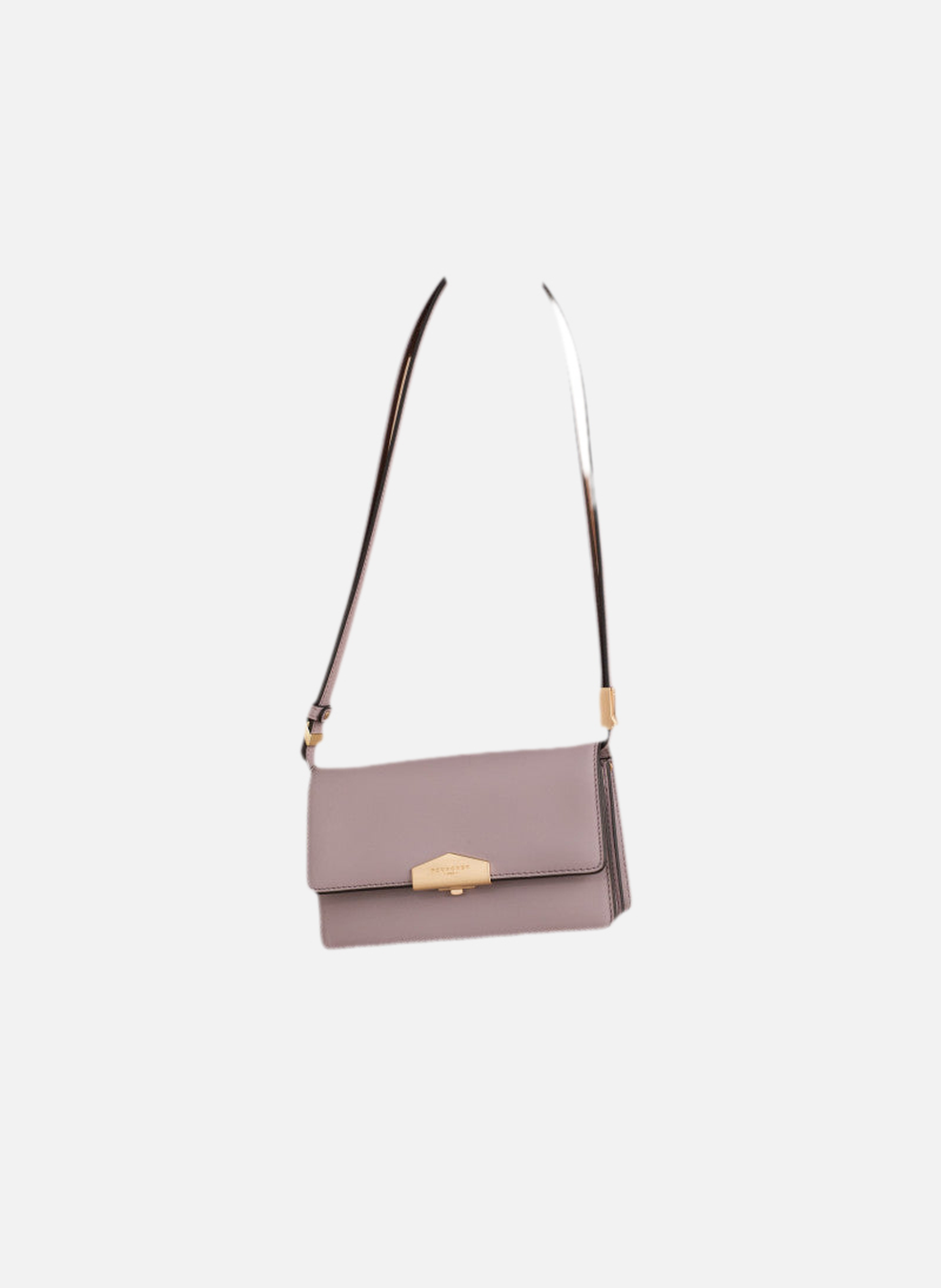 Anjou | sac porté épaule pm en cuir lisse POURCHET Violet