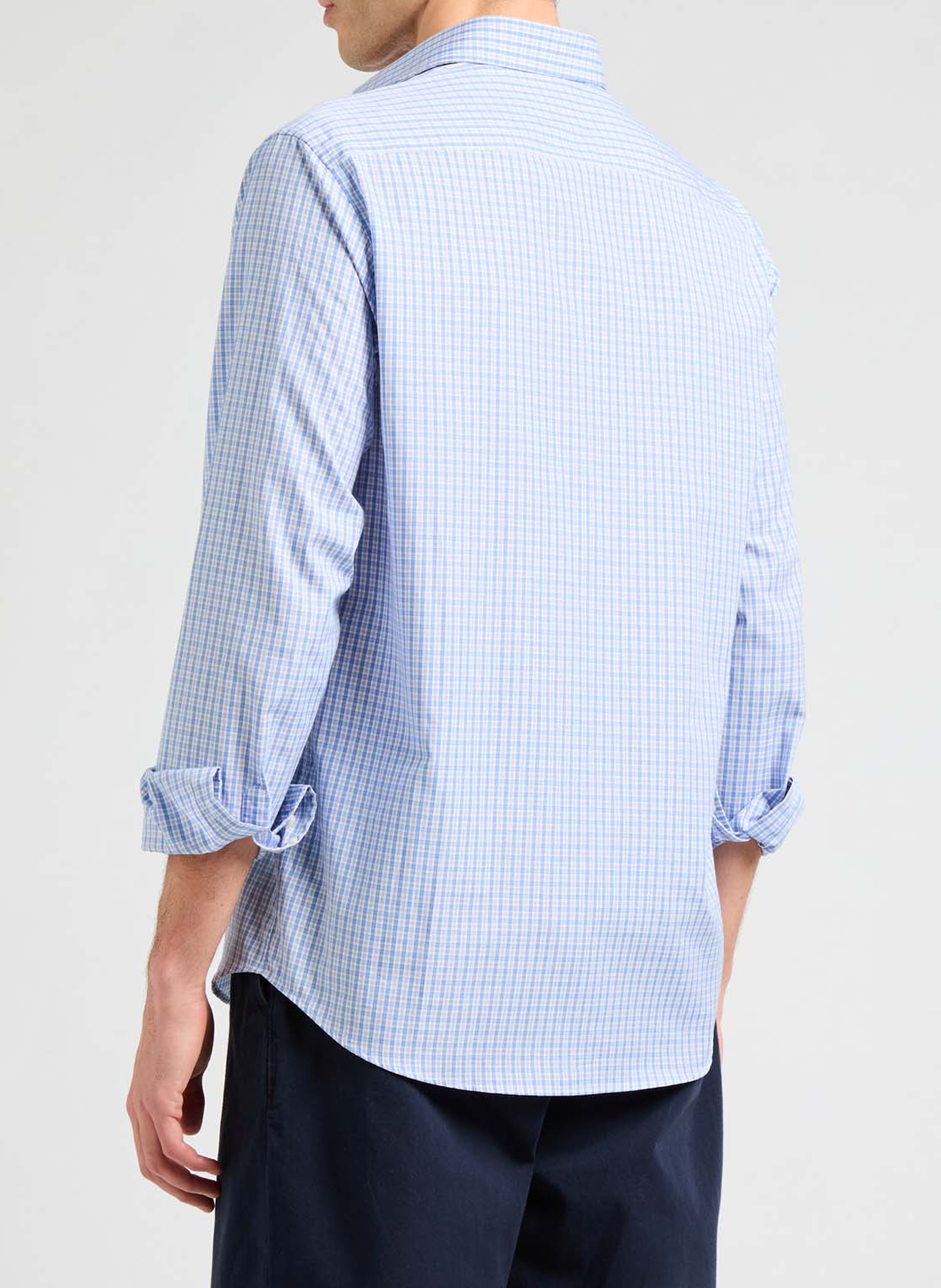 Chemise à carreaux Fold AU PRINTEMPS PARIS Bleu