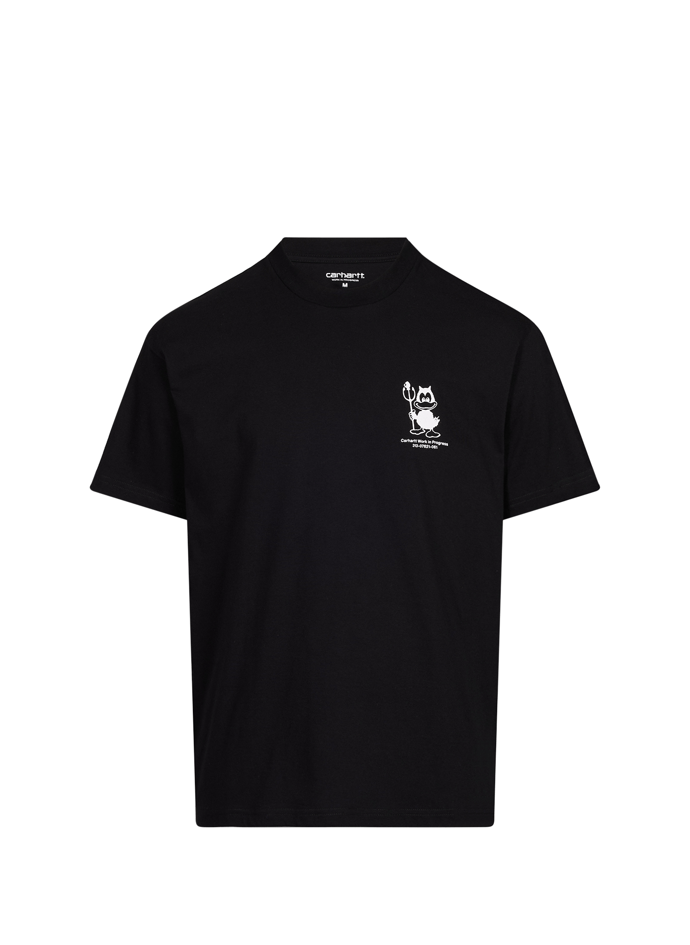 Tee-shirt droit sérigraphié CARHARTT WIP Noir