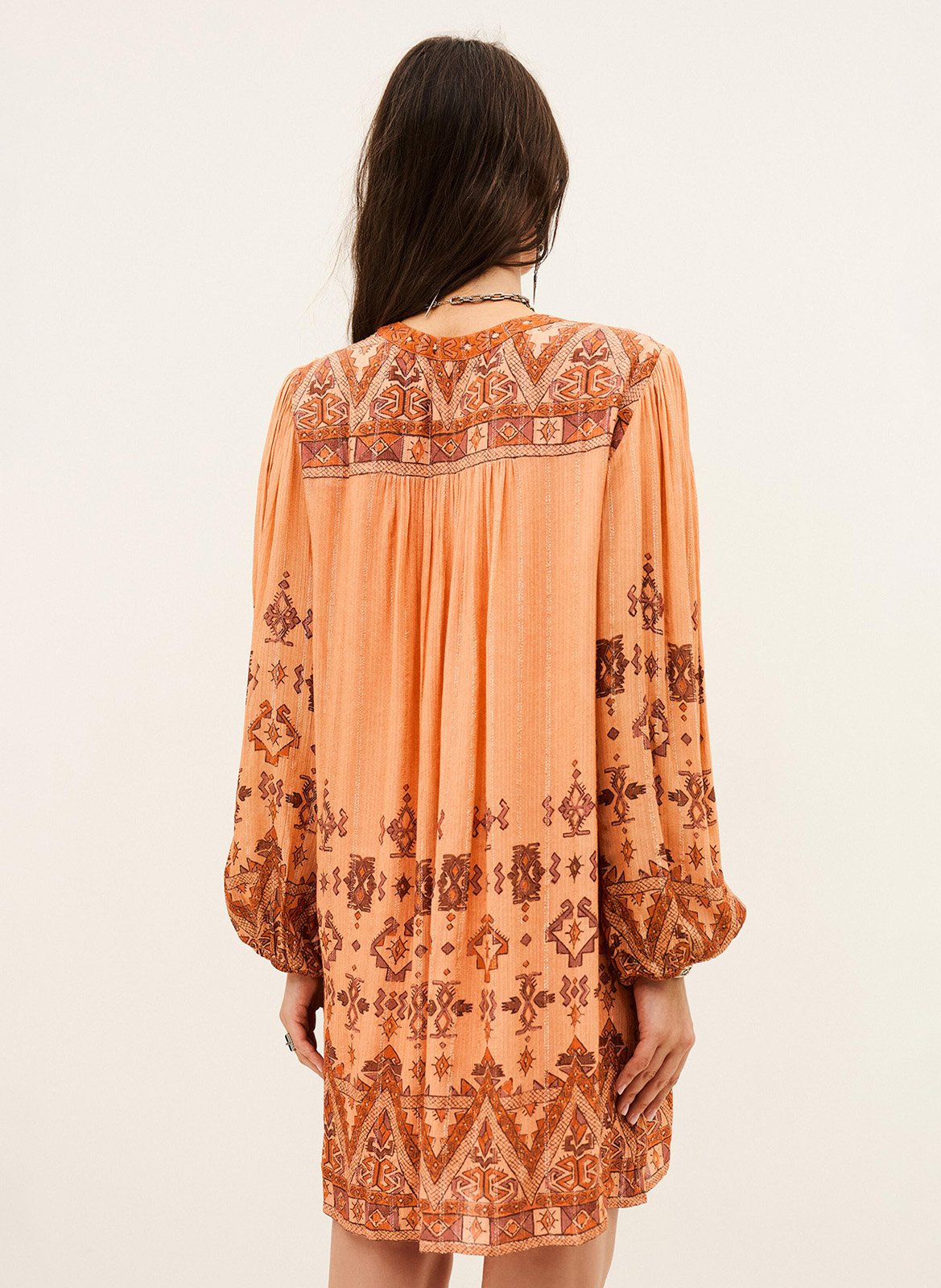 Robe courte imprimée zola BA&SH Orange