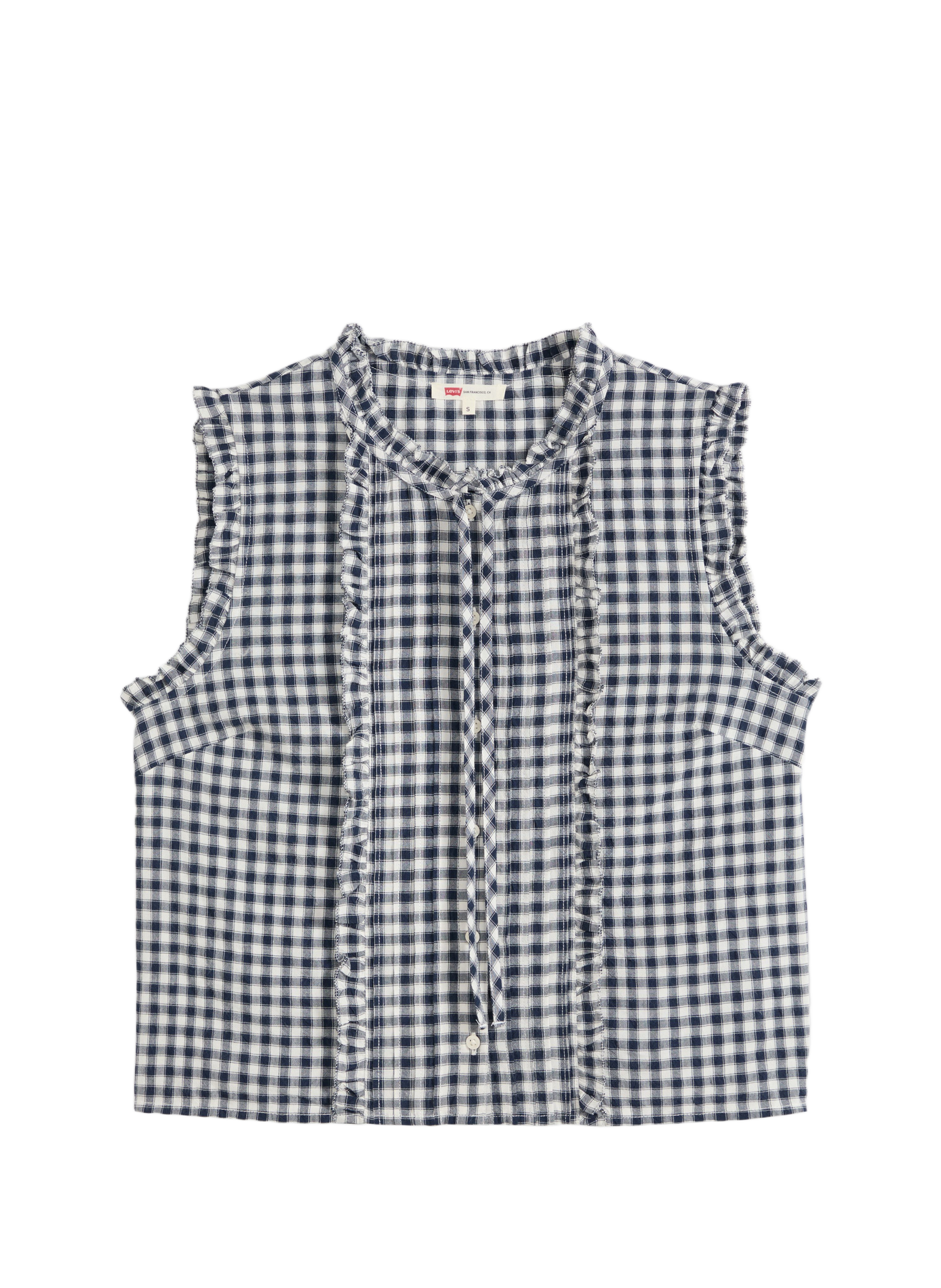 Mouwloze geruite slim fit blouse Shelby LEVI'S Blauw