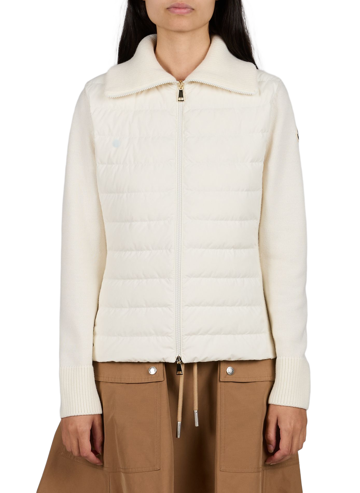 Removable hood padded jacket Castelnew MONCLER Beige