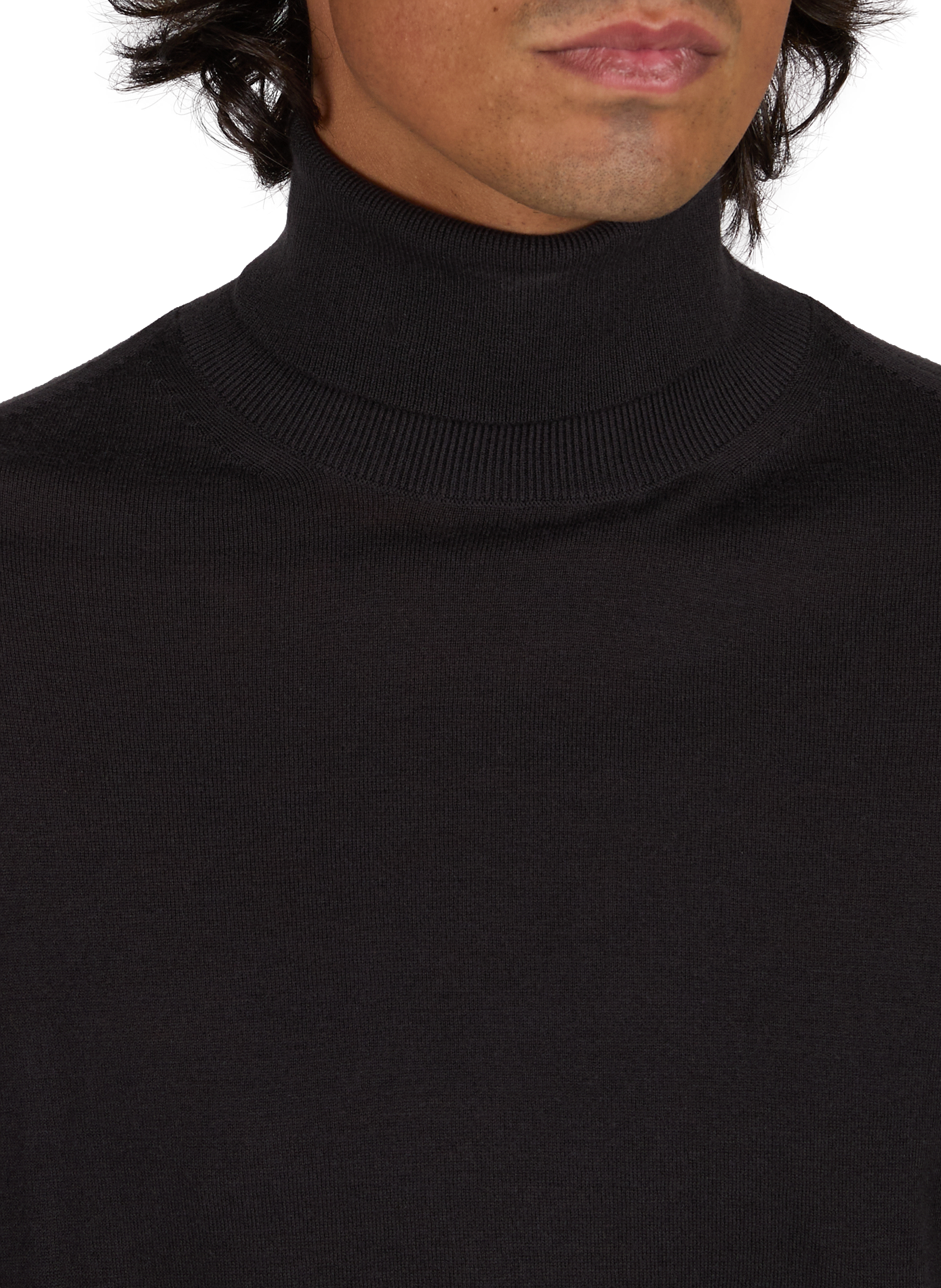 Rollkragenpullover aus einfarbigem Strick ARMANI EXCHANGE Braun