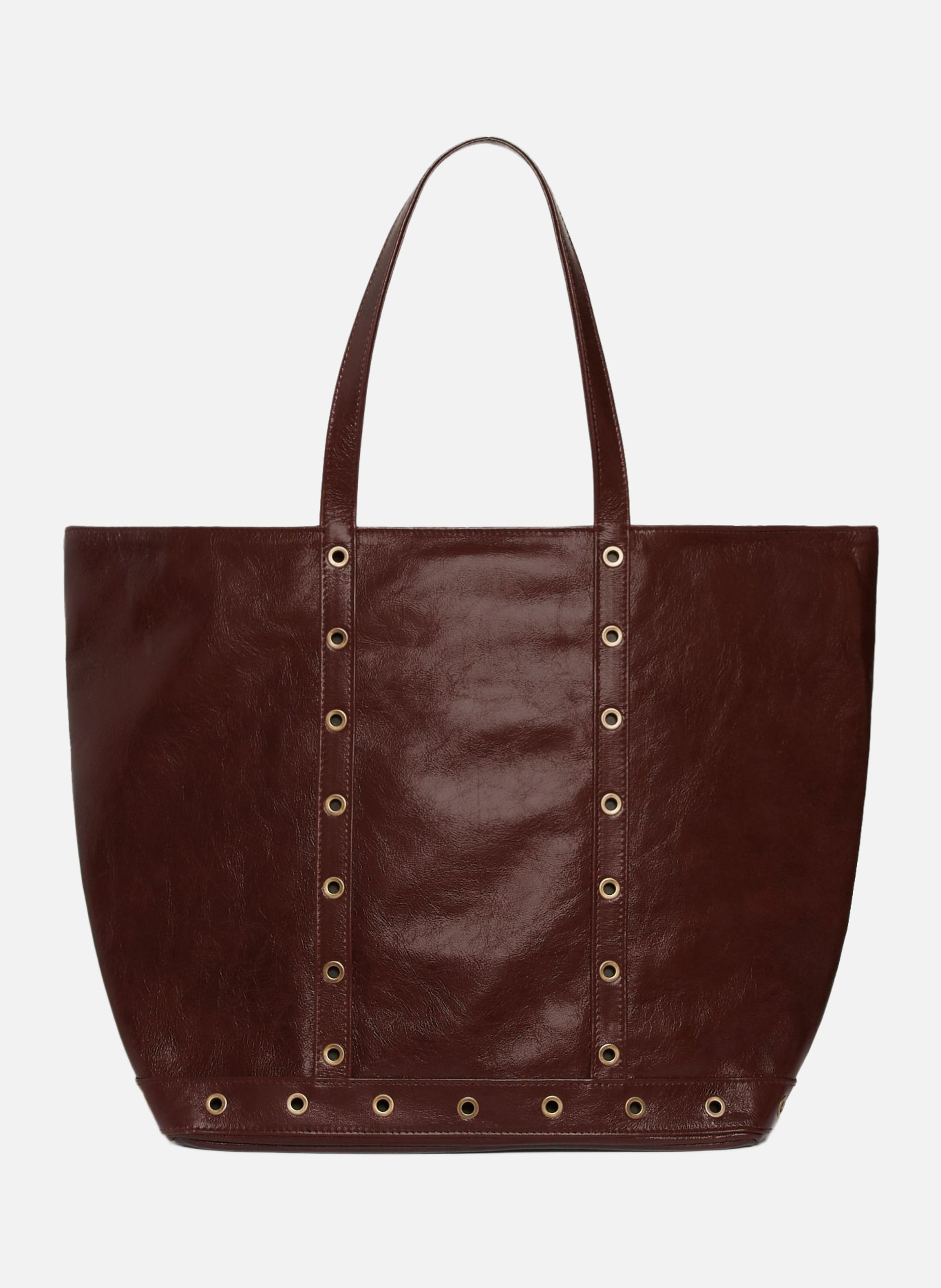 Cabas l en cuir VANESSA BRUNO Marron