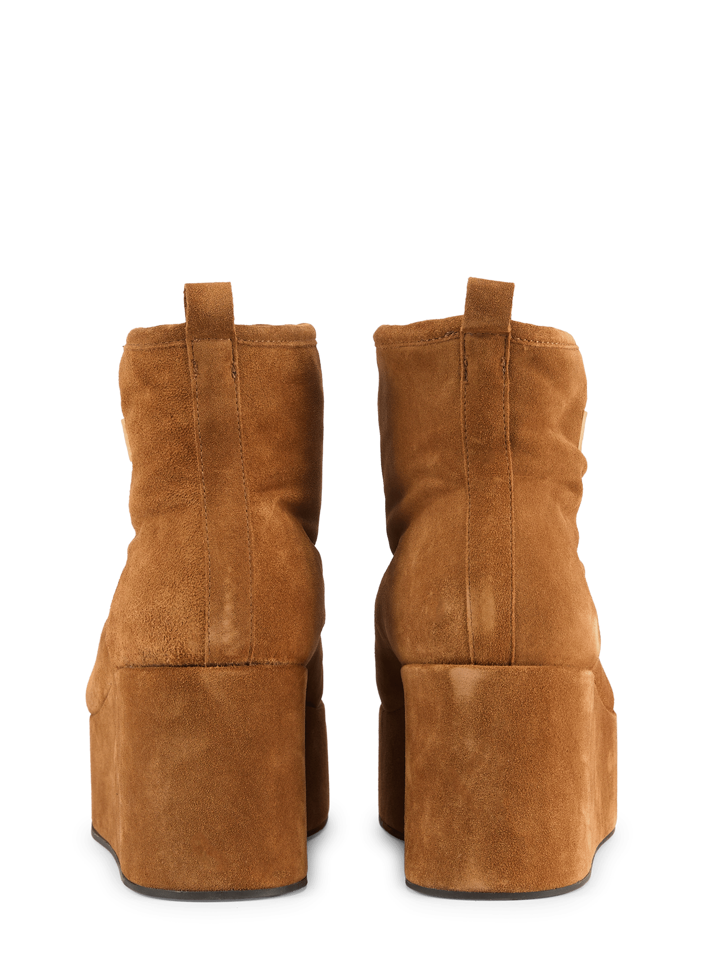Suede leather wedge ankle boots COPERNI Beige