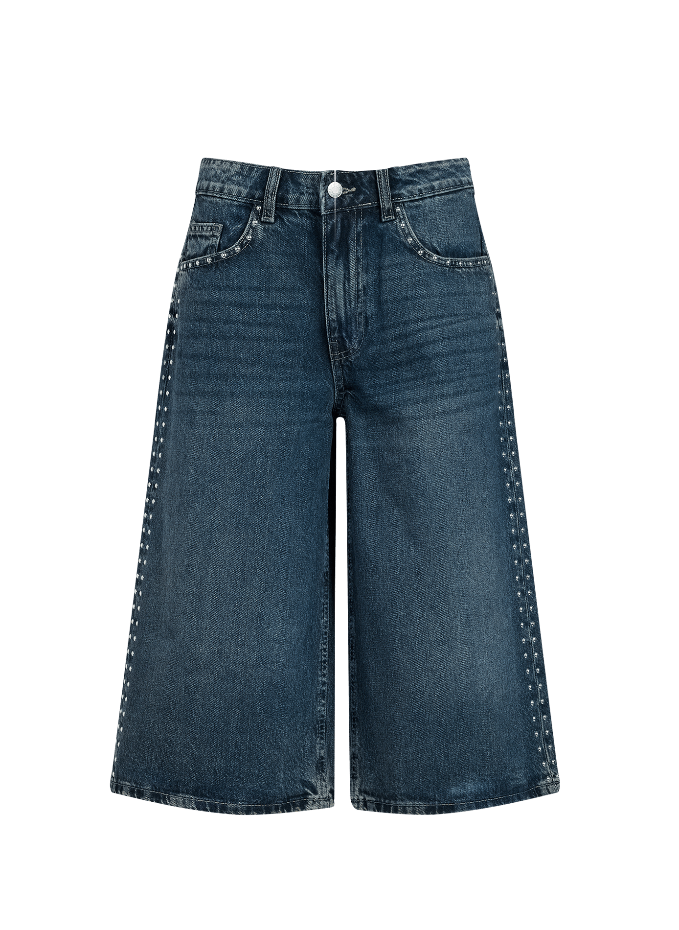 Nmoreon wide cotton Bermuda shorts NOISY MAY Blue